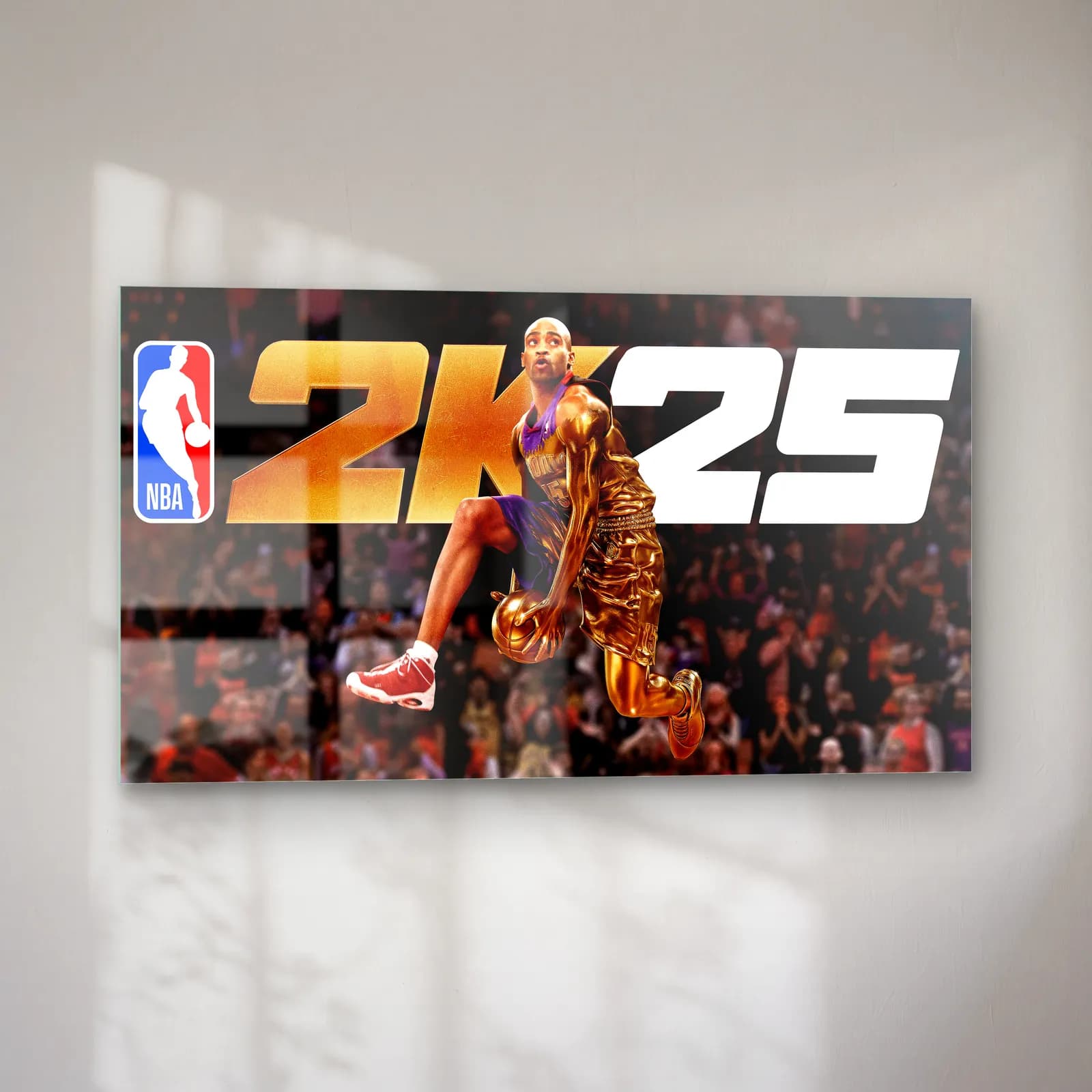 NBA 2K25 Altın Smaç cam tablo — sol açıdan görünüm