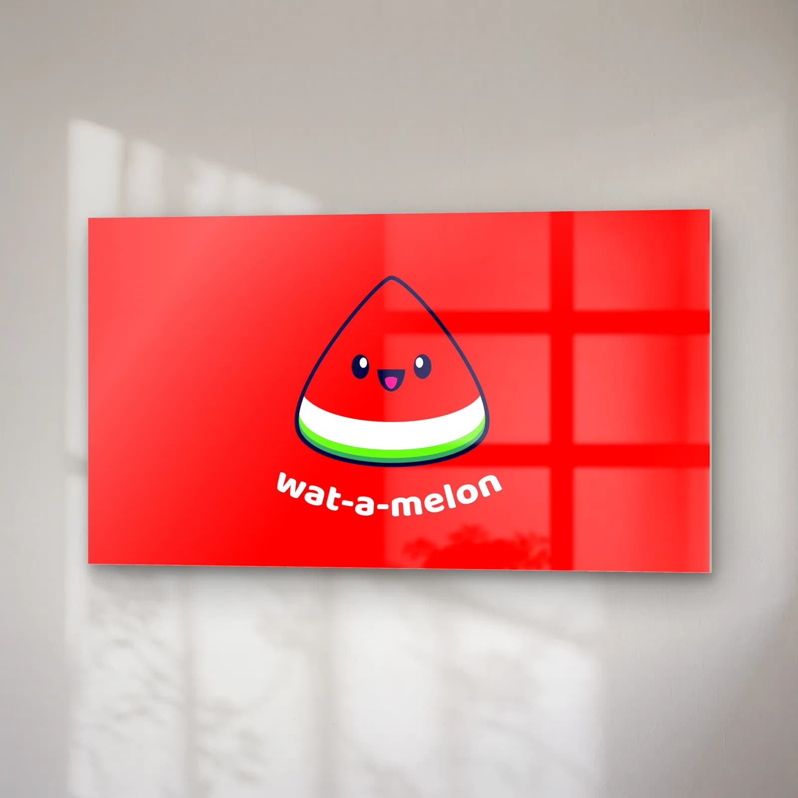 Wat A Melon Karpuz cam tablo — sağ açıdan görünüm