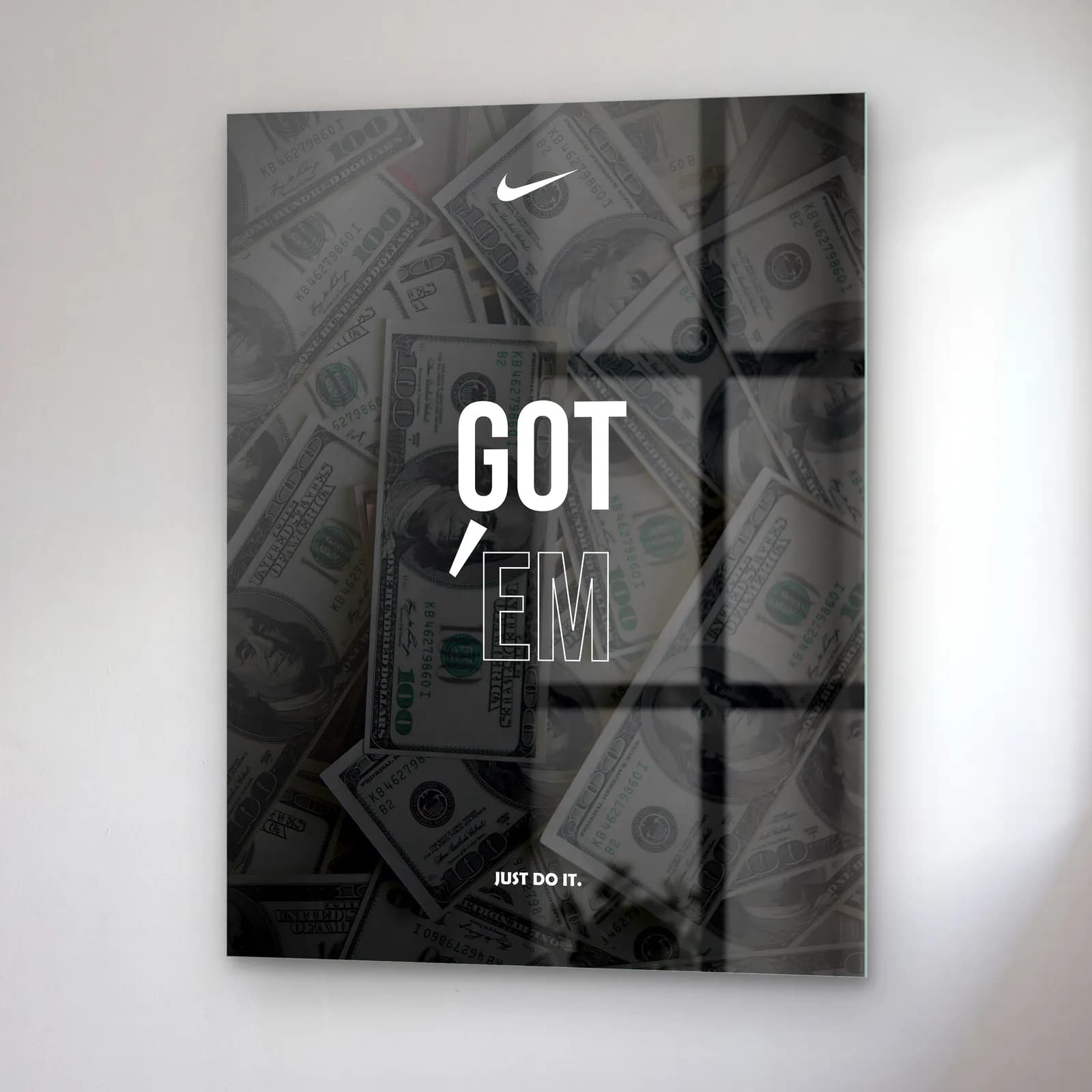 Got Em Motivasyon Set Parça 2 cam tablo — sağ açıdan görünüm