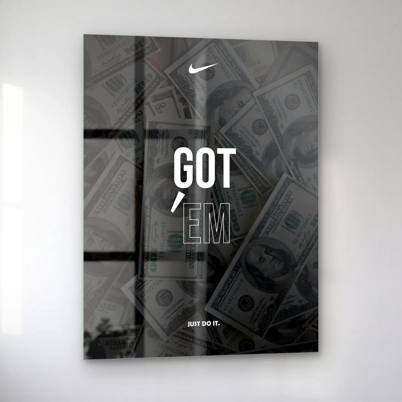 Got Em Motivasyon Set Parça 2 cam tablo — sol açıdan görünüm