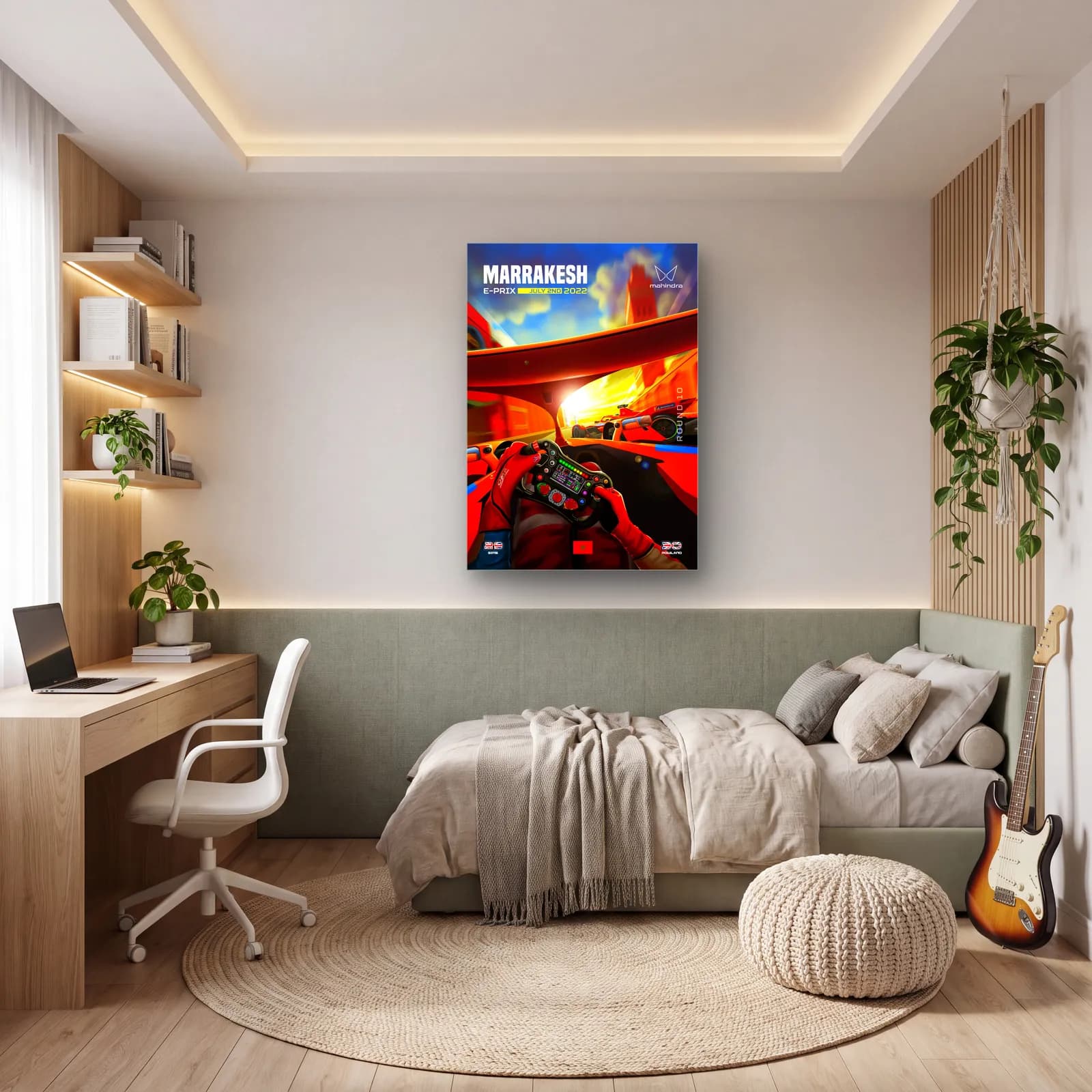 Marrakesh E-Prix Kokpit Posteri cam tablo — genç odasında