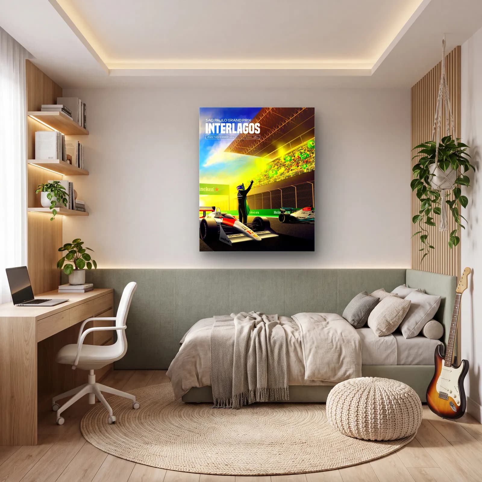 Interlagos São Paulo GP Posteri cam tablo — genç odasında