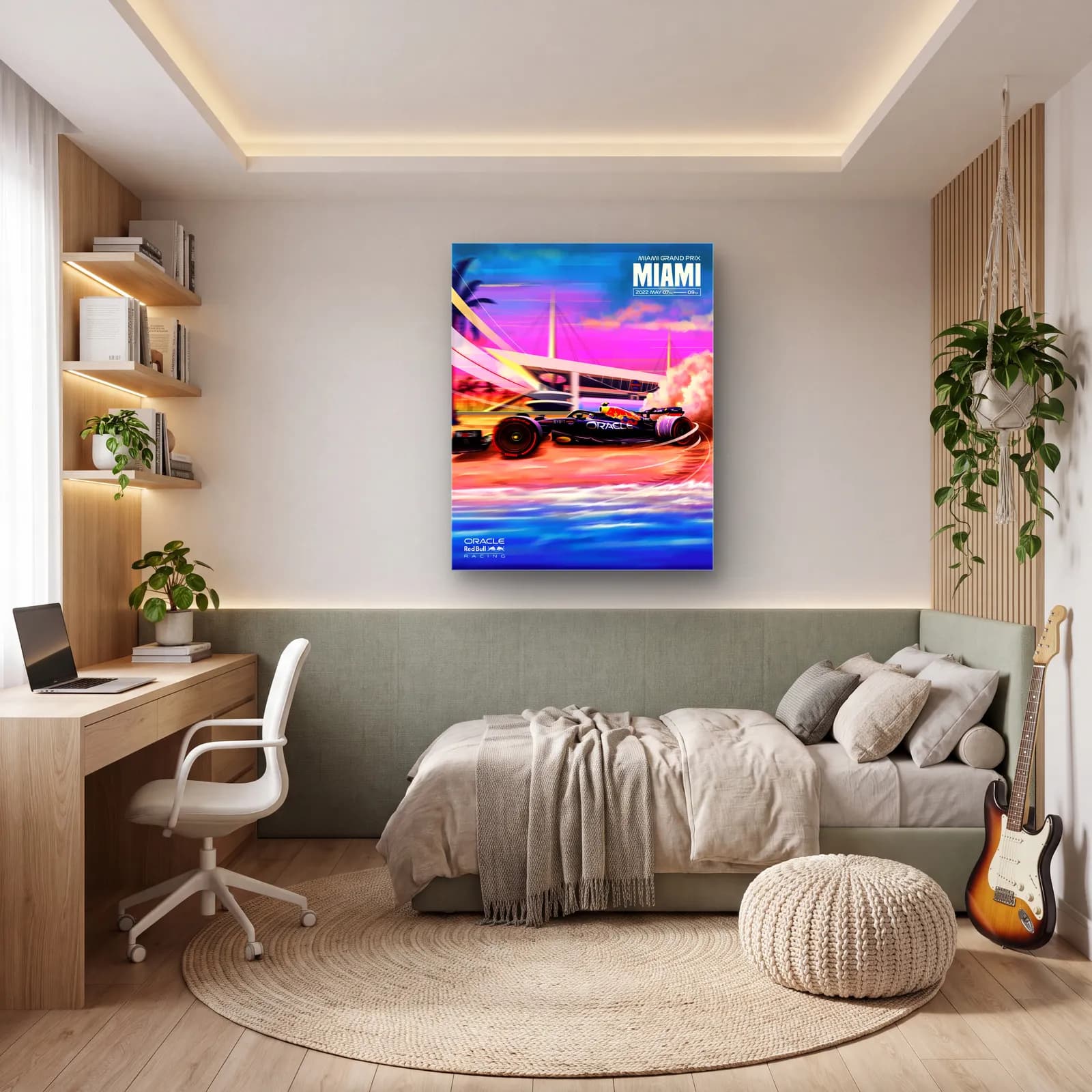 Miami Grand Prix Red Bull Posteri cam tablo — genç odasında