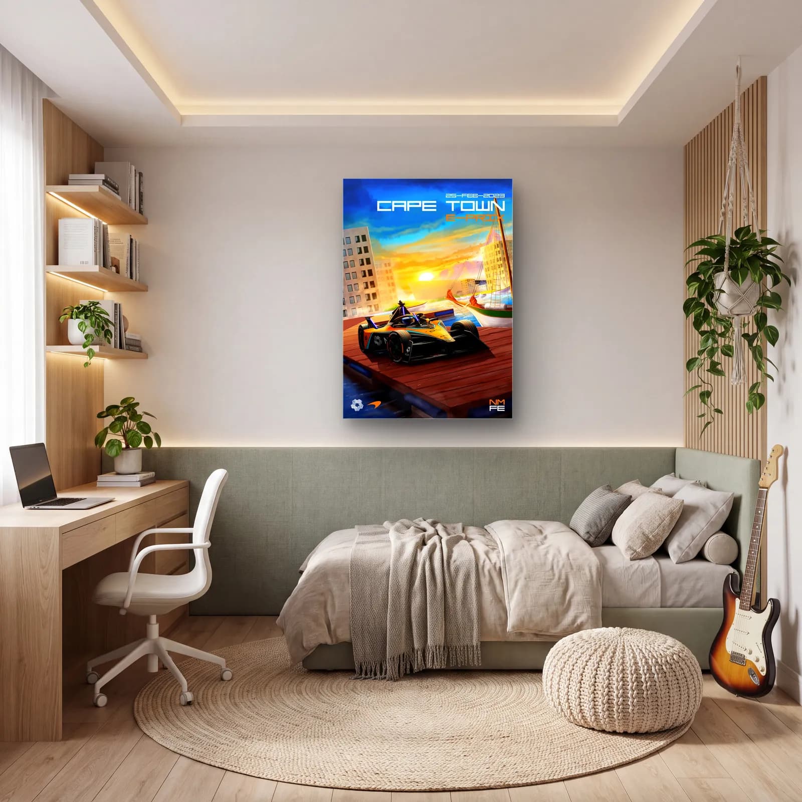 Cape Town E-Prix Posteri cam tablo — genç odasında