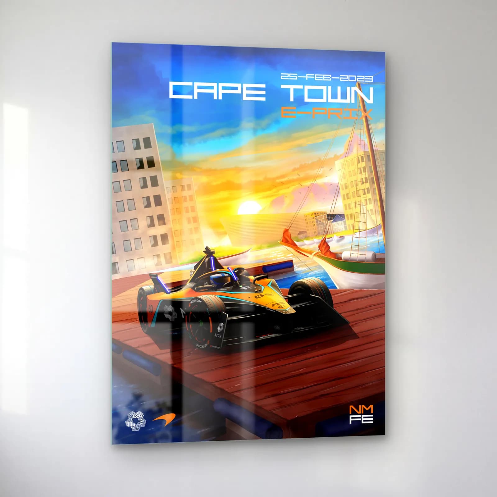 Cape Town E-Prix Posteri cam tablo — sol açıdan görünüm