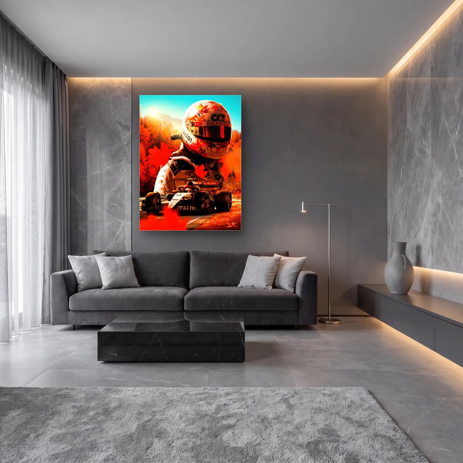 Kanada Grand Prix Pilot Posteri cam tablo — lüks salon duvarında