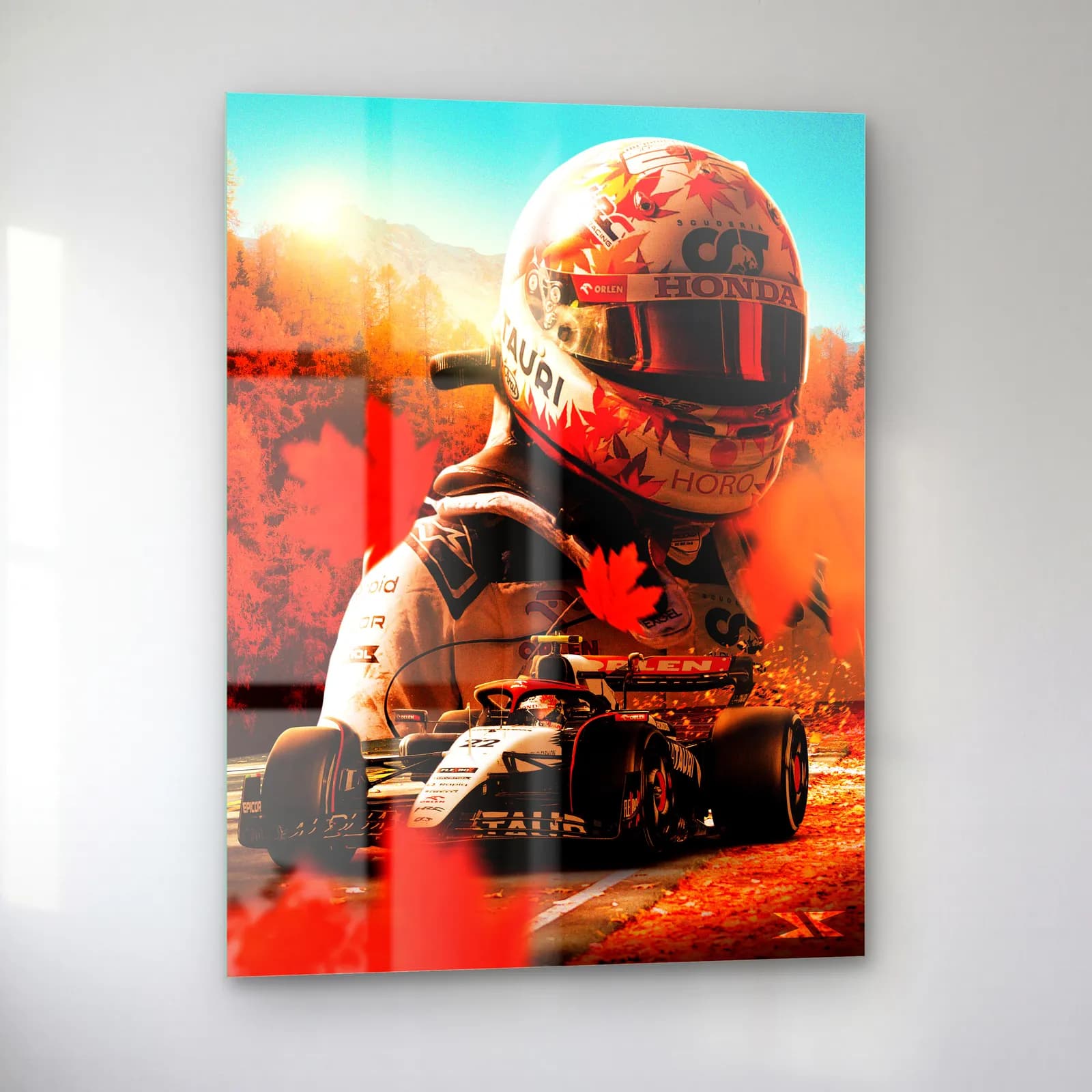 Kanada Grand Prix Pilot Posteri cam tablo — sol açıdan görünüm