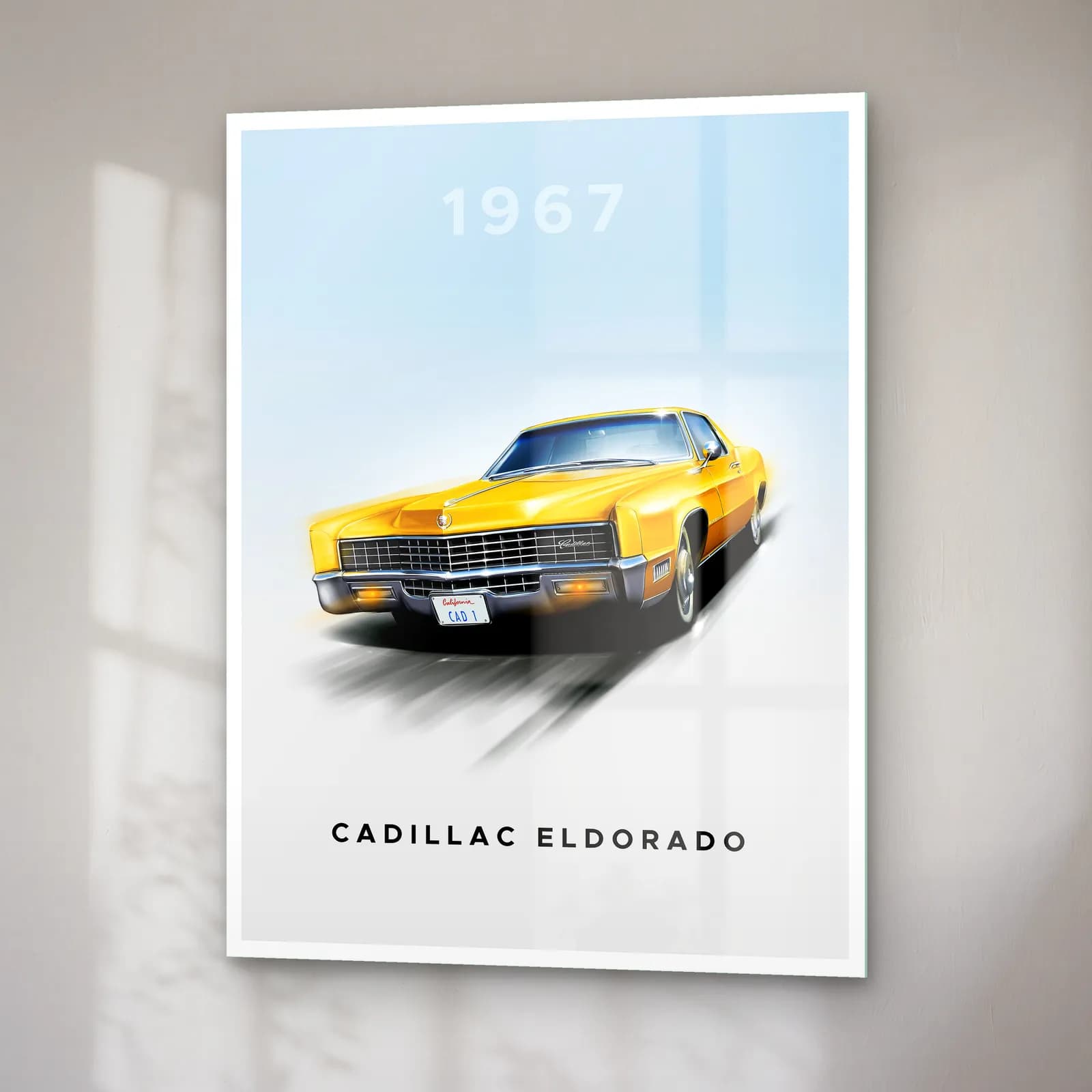 1967 Cadillac Eldorado Posteri cam tablo — sağ açıdan görünüm