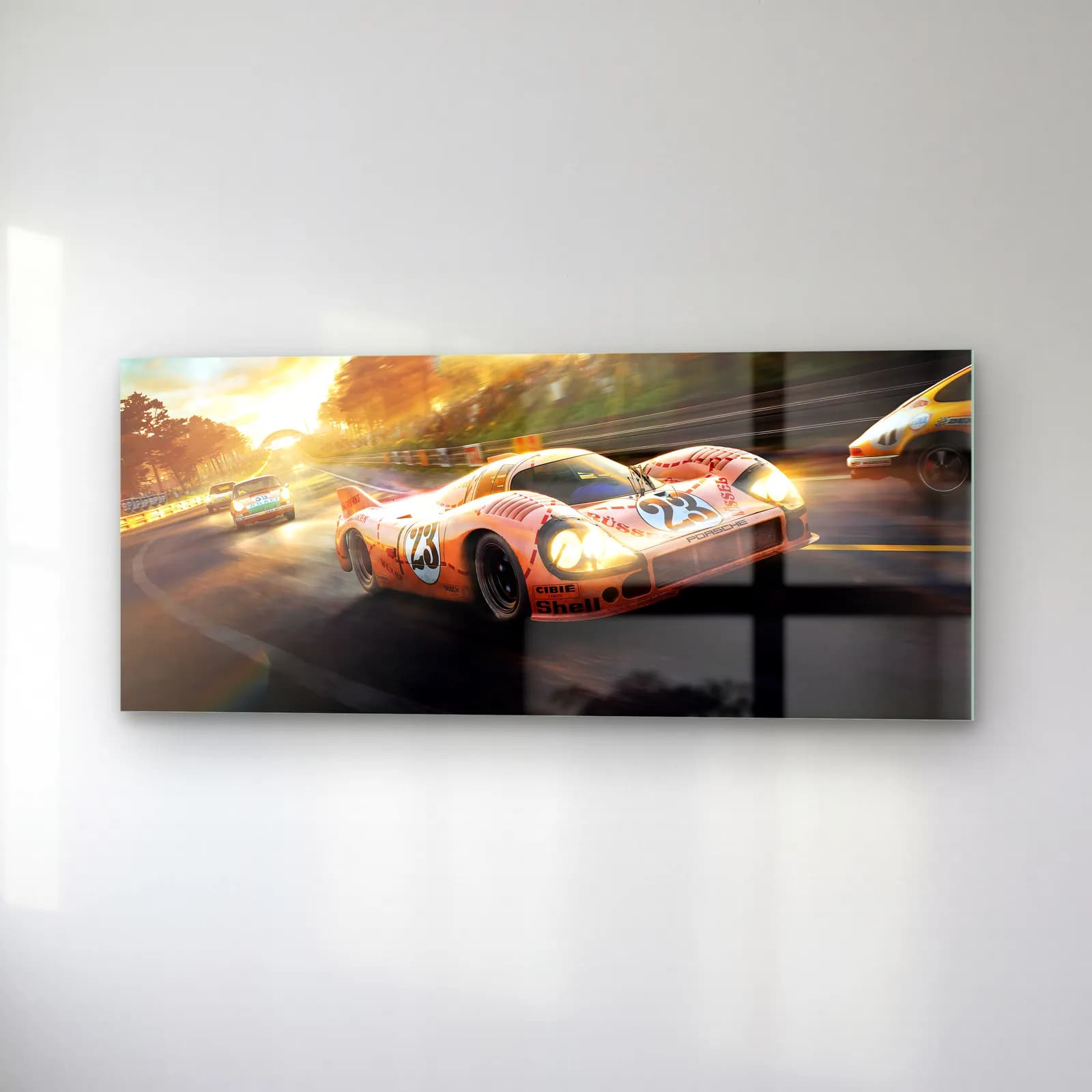 Pembe Domuz Porsche 917/20 cam tablo — sağ açıdan görünüm