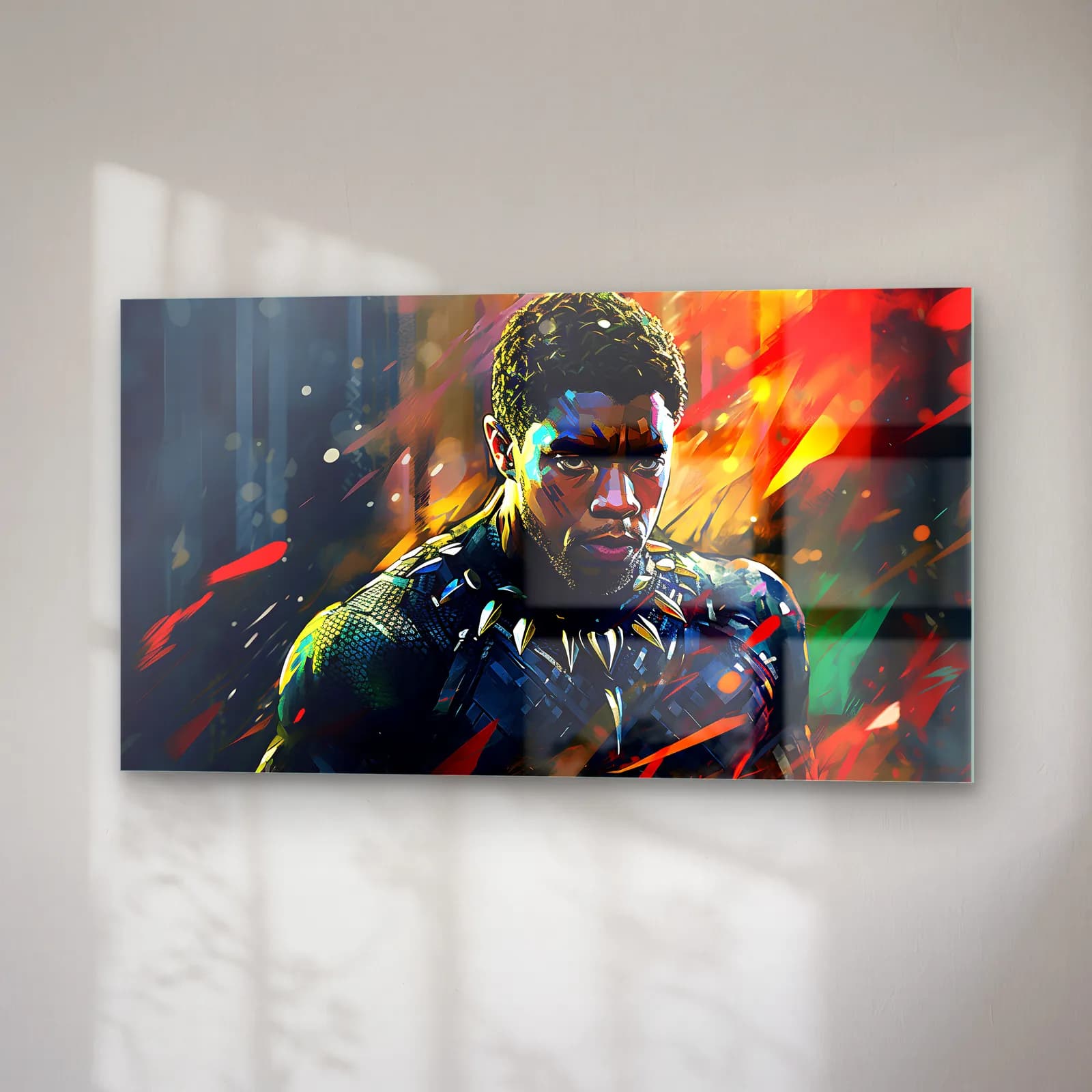 Black Panther Karanlık Portre cam tablo — sağ açıdan görünüm