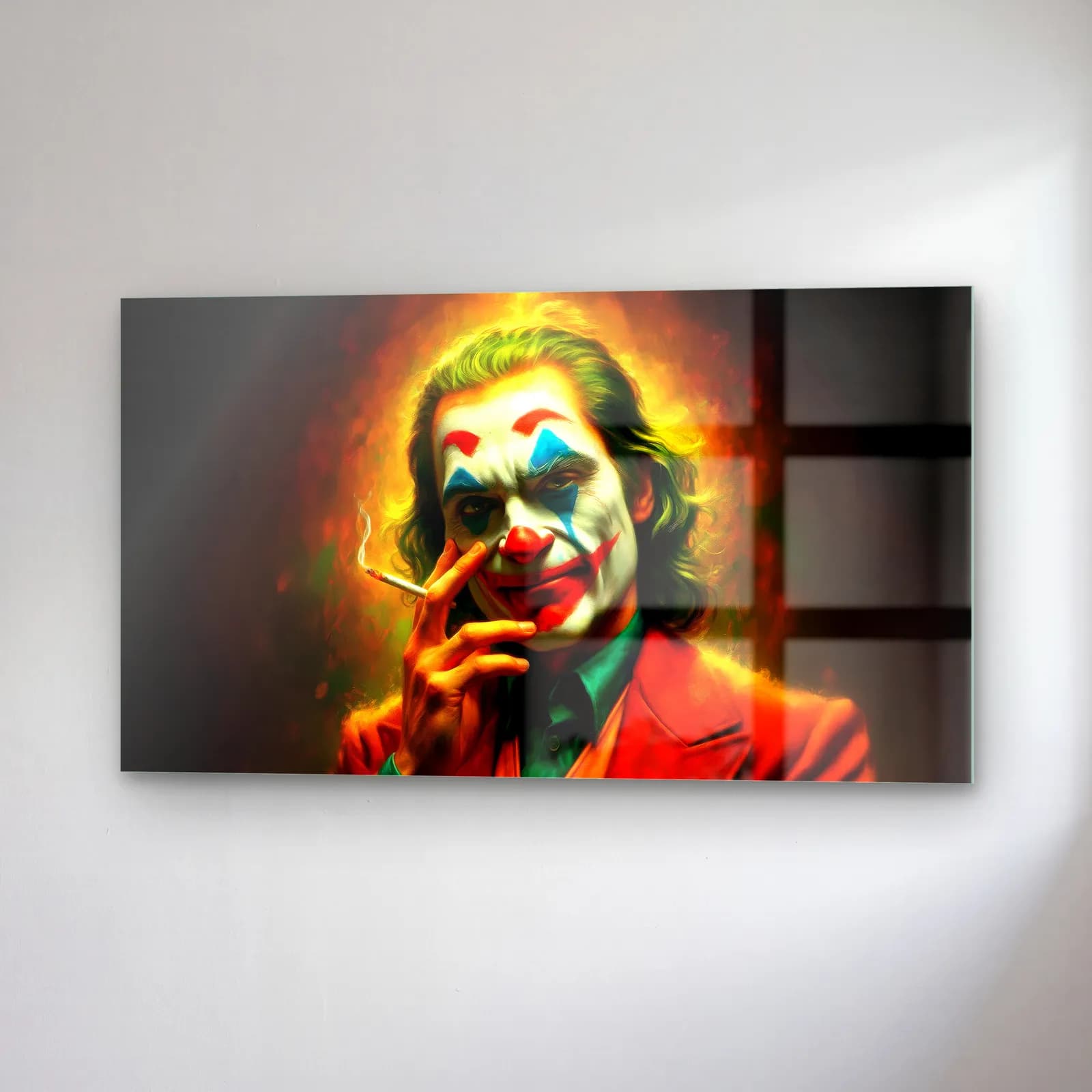Joker Sigara Molası cam tablo — sağ açıdan görünüm