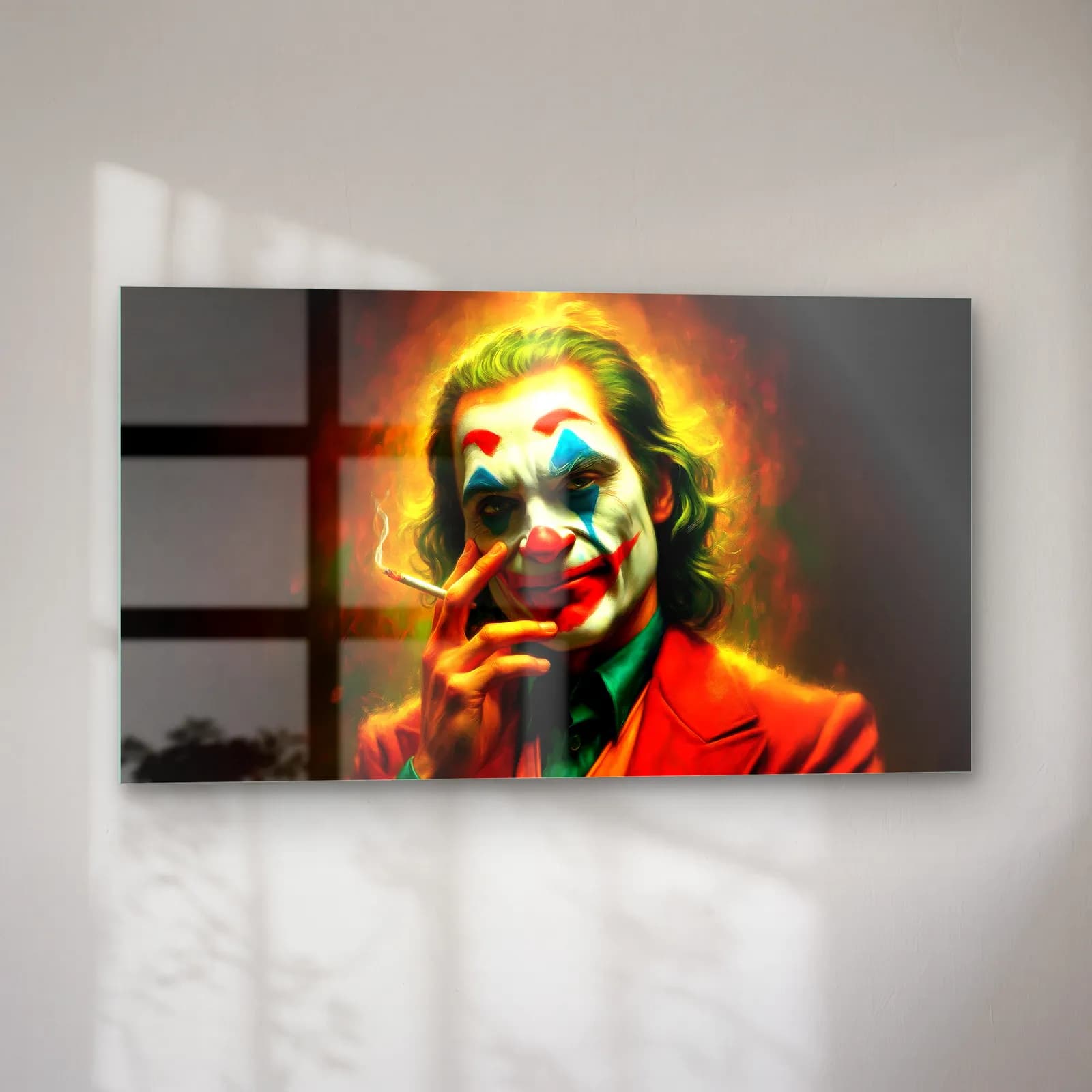 Joker Sigara Molası cam tablo — sol açıdan görünüm