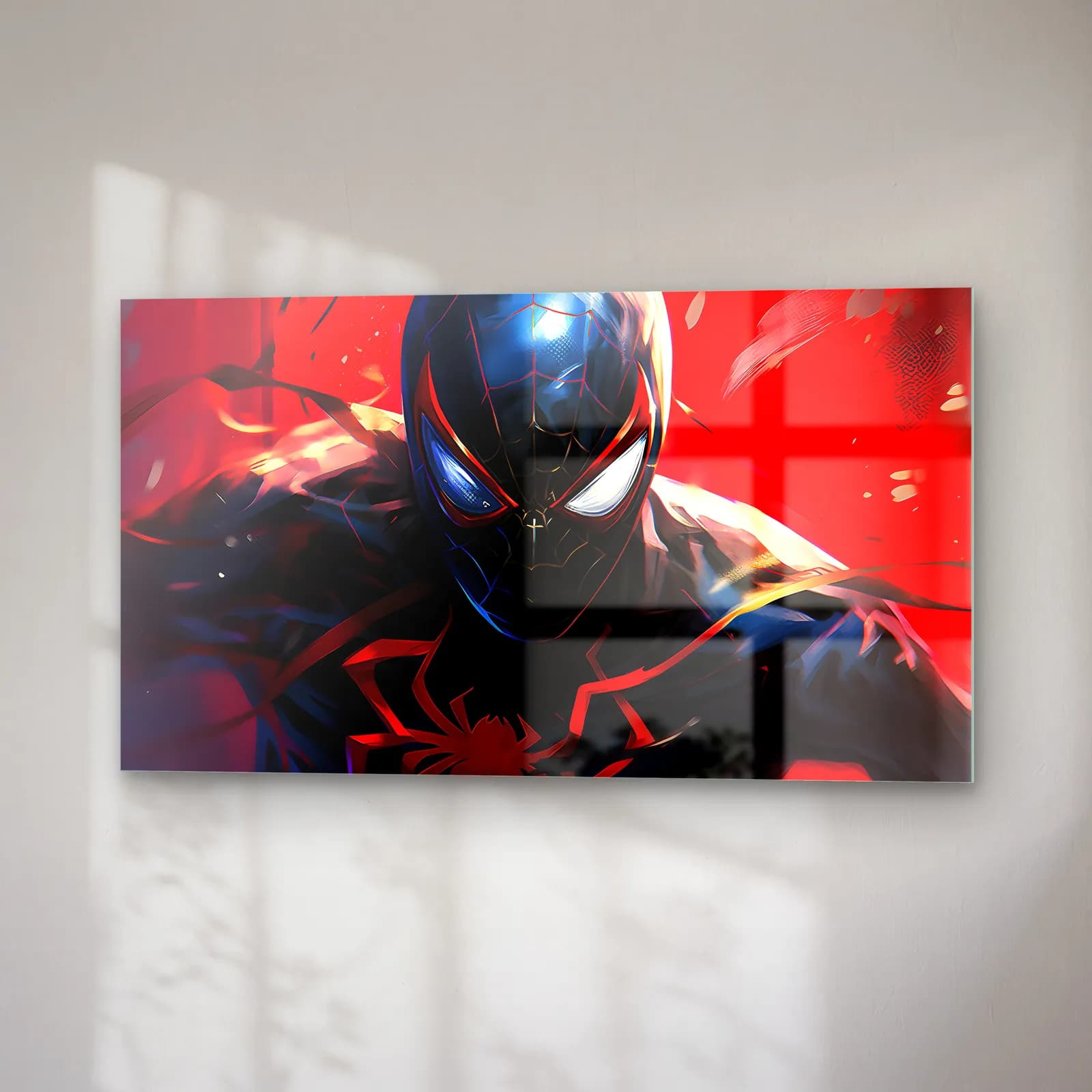 Miles Morales Spider-Man cam tablo — sağ açıdan görünüm
