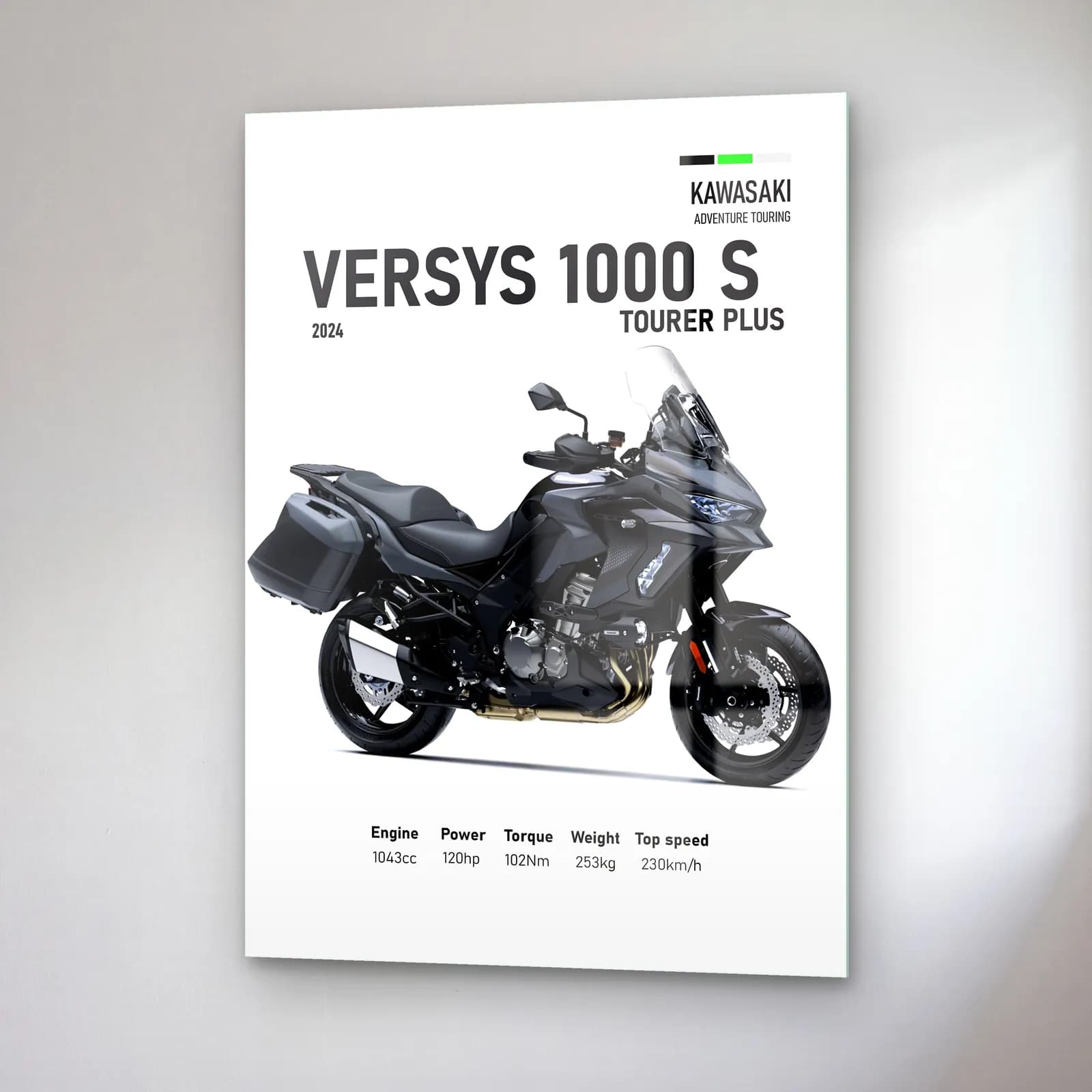 Versys 1000 S Tourer Plus 2024 cam tablo — sağ açıdan görünüm