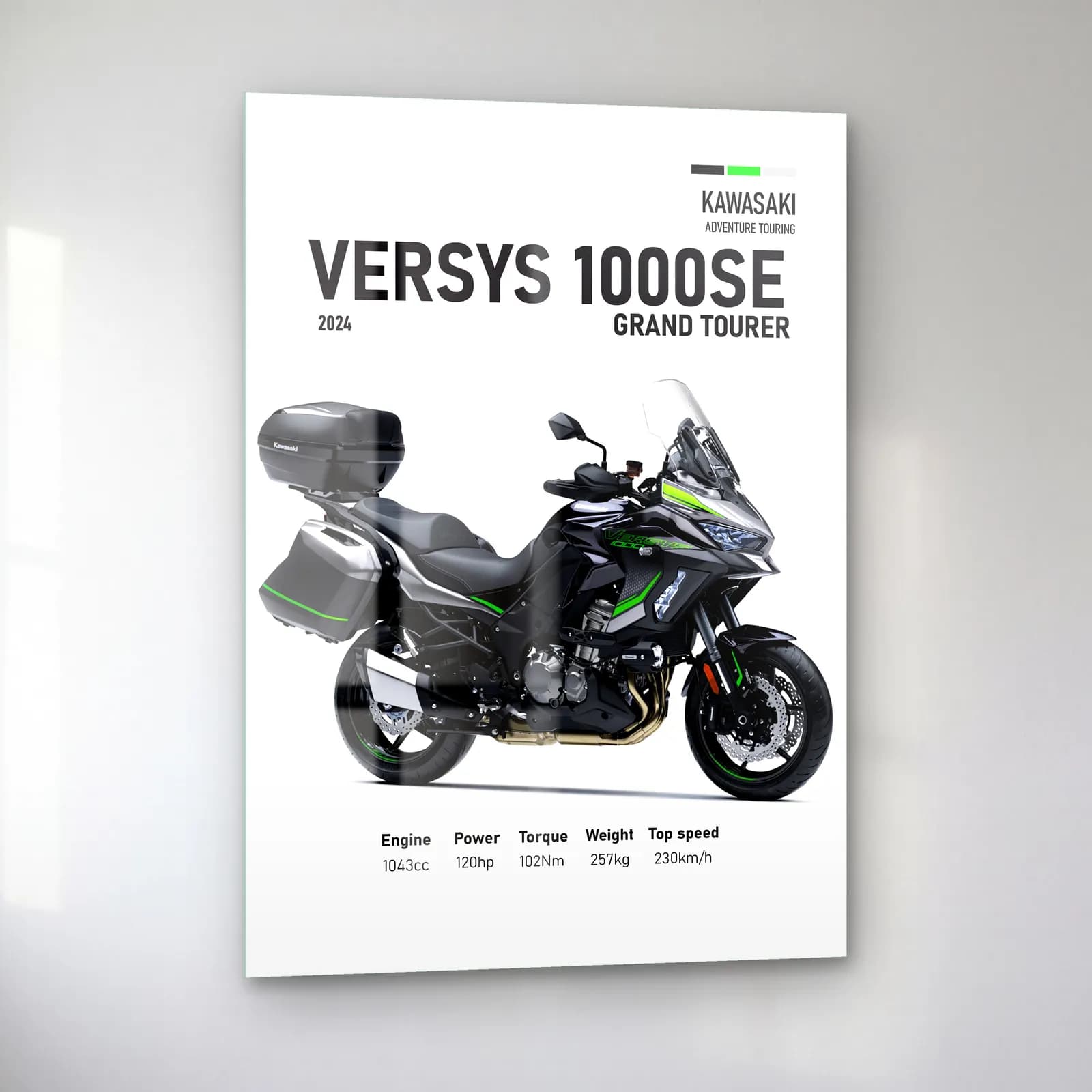 Versys 1000 SE Grand Tourer 2024 cam tablo — sol açıdan görünüm