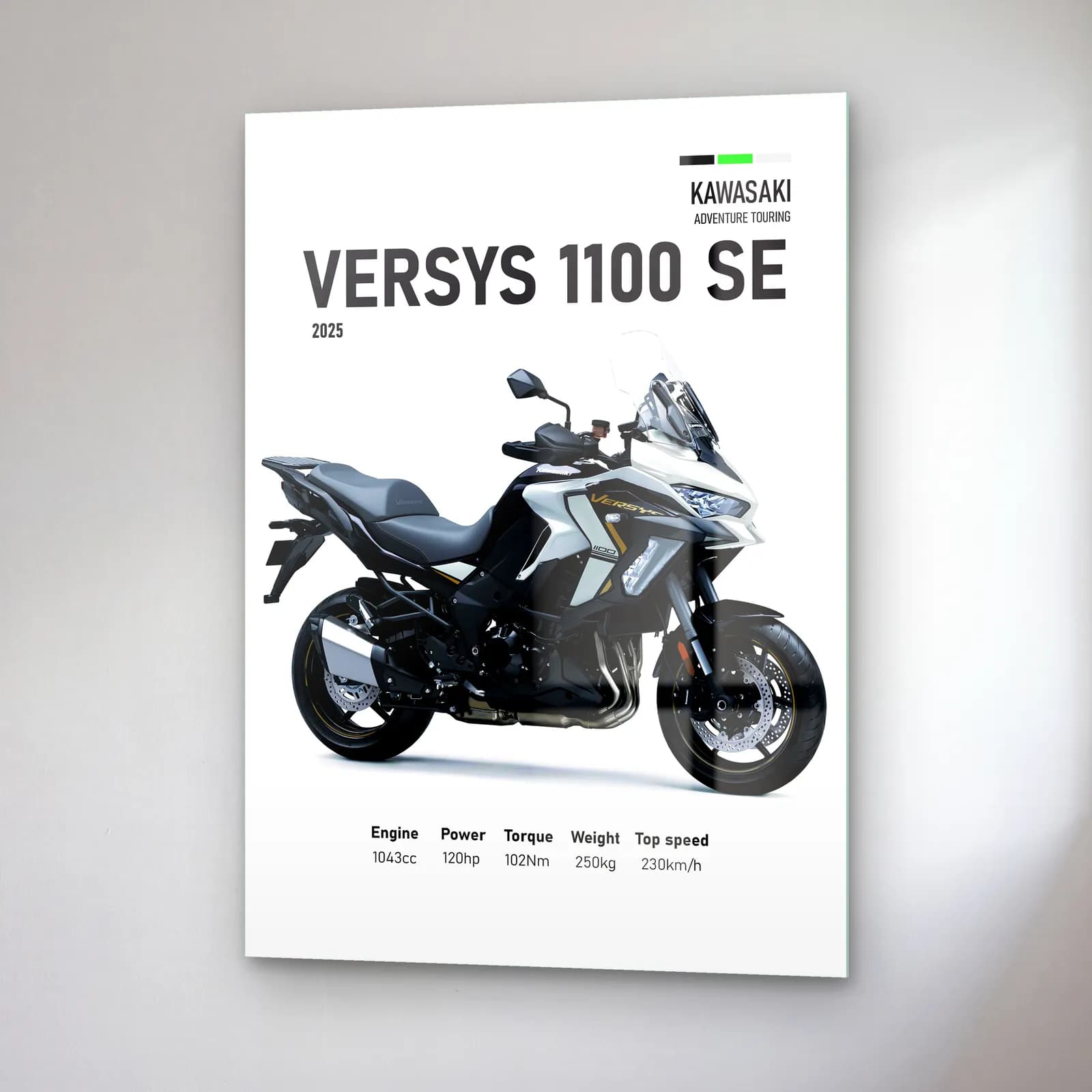 Kawasaki Versys 1100 SE 2025 cam tablo — sağ açıdan görünüm