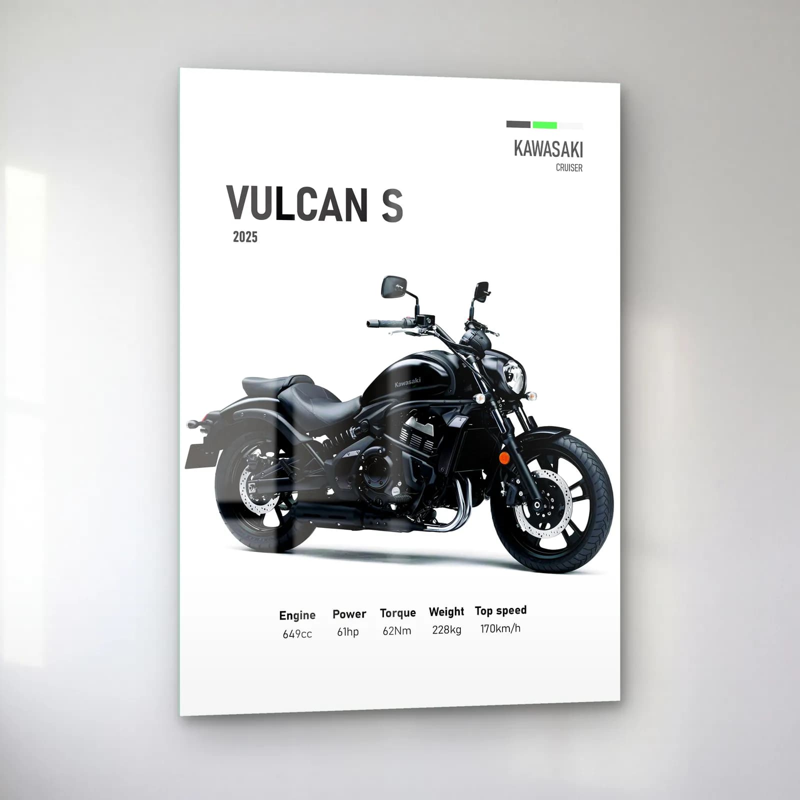 Kawasaki Vulcan S 2025 cam tablo — sol açıdan görünüm
