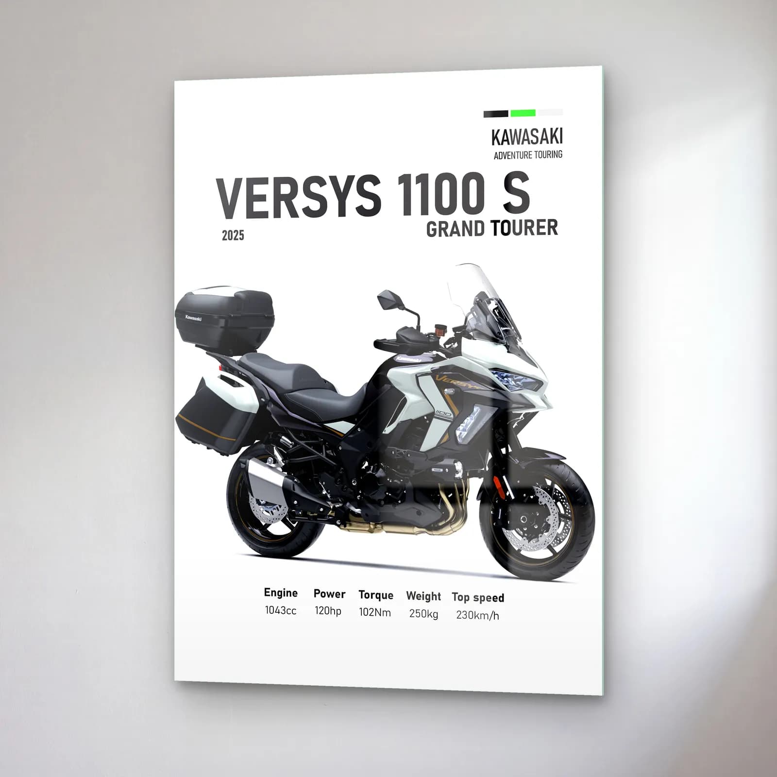 Versys 1100 S Grand Tourer 2025 cam tablo — sağ açıdan görünüm