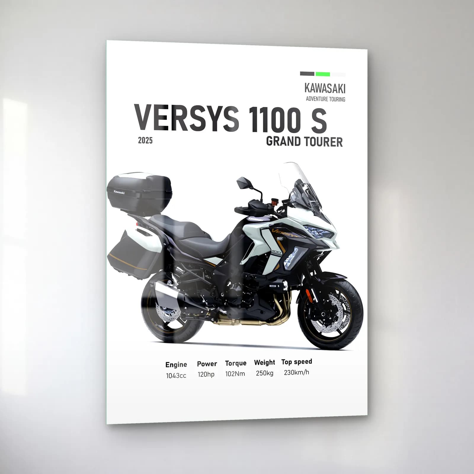 Versys 1100 S Grand Tourer 2025 cam tablo — sol açıdan görünüm