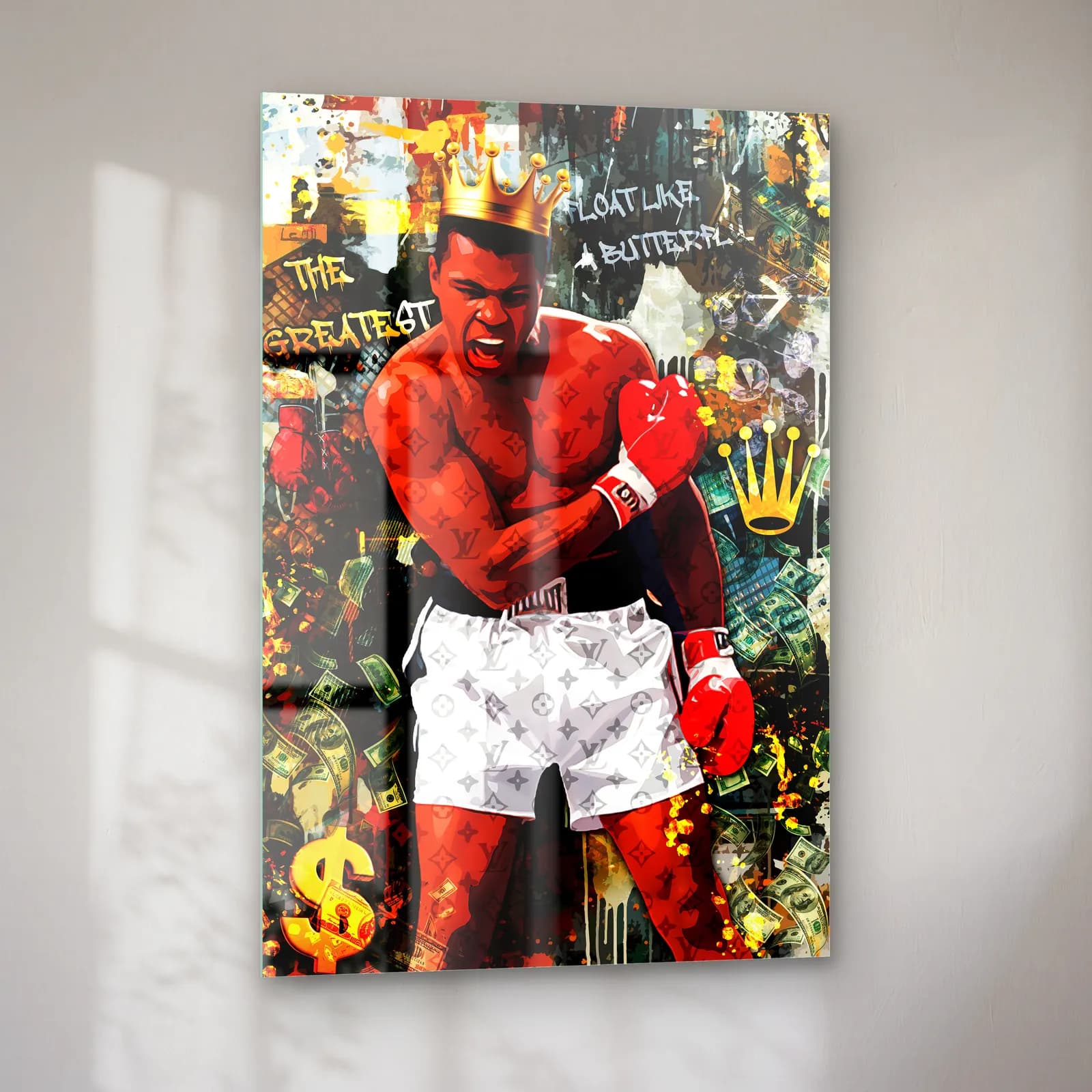 Muhammed Ali The Greatest cam tablo — sol açıdan görünüm