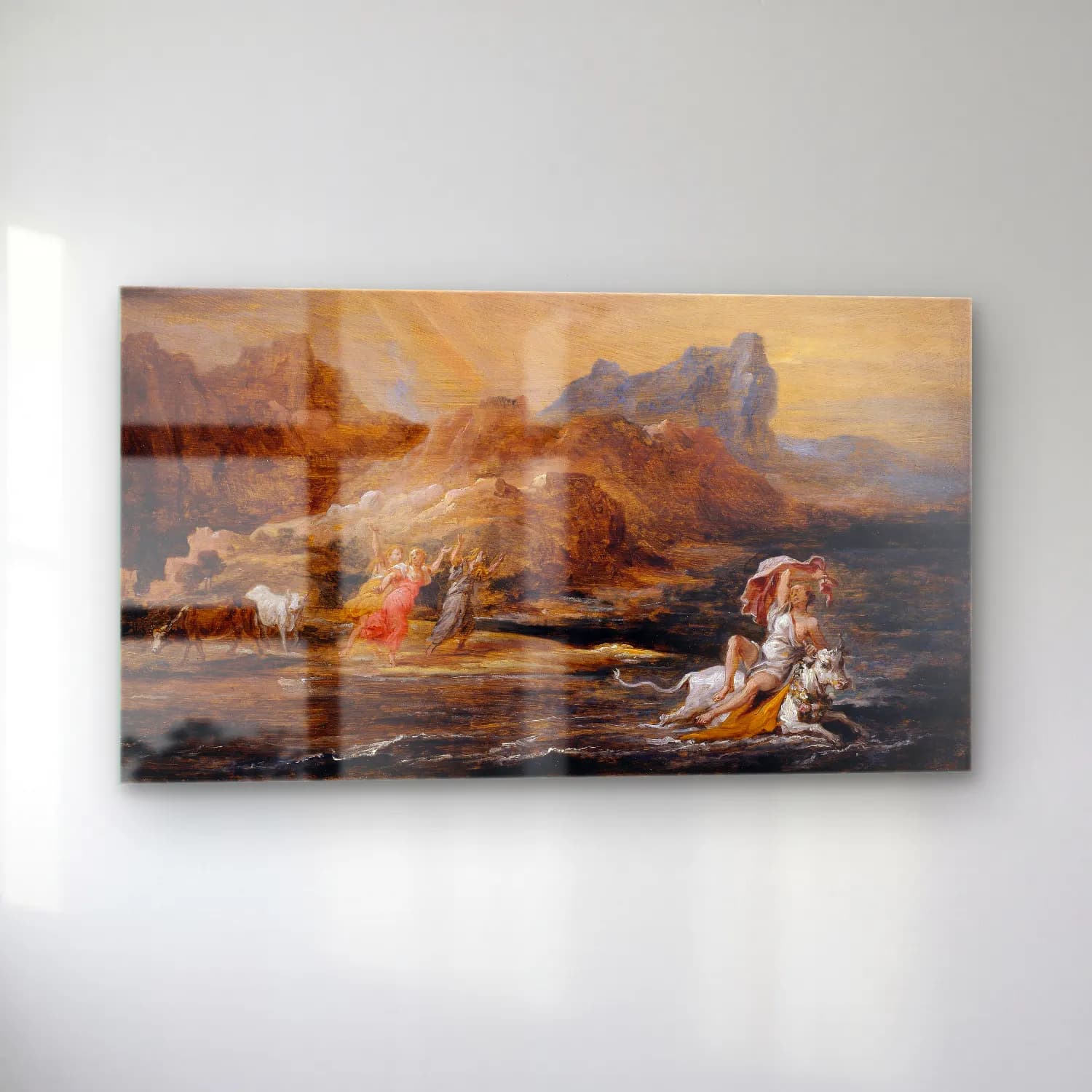 David Teniers The Younger – The Rape of Europa cam tablo — sol açıdan görünüm