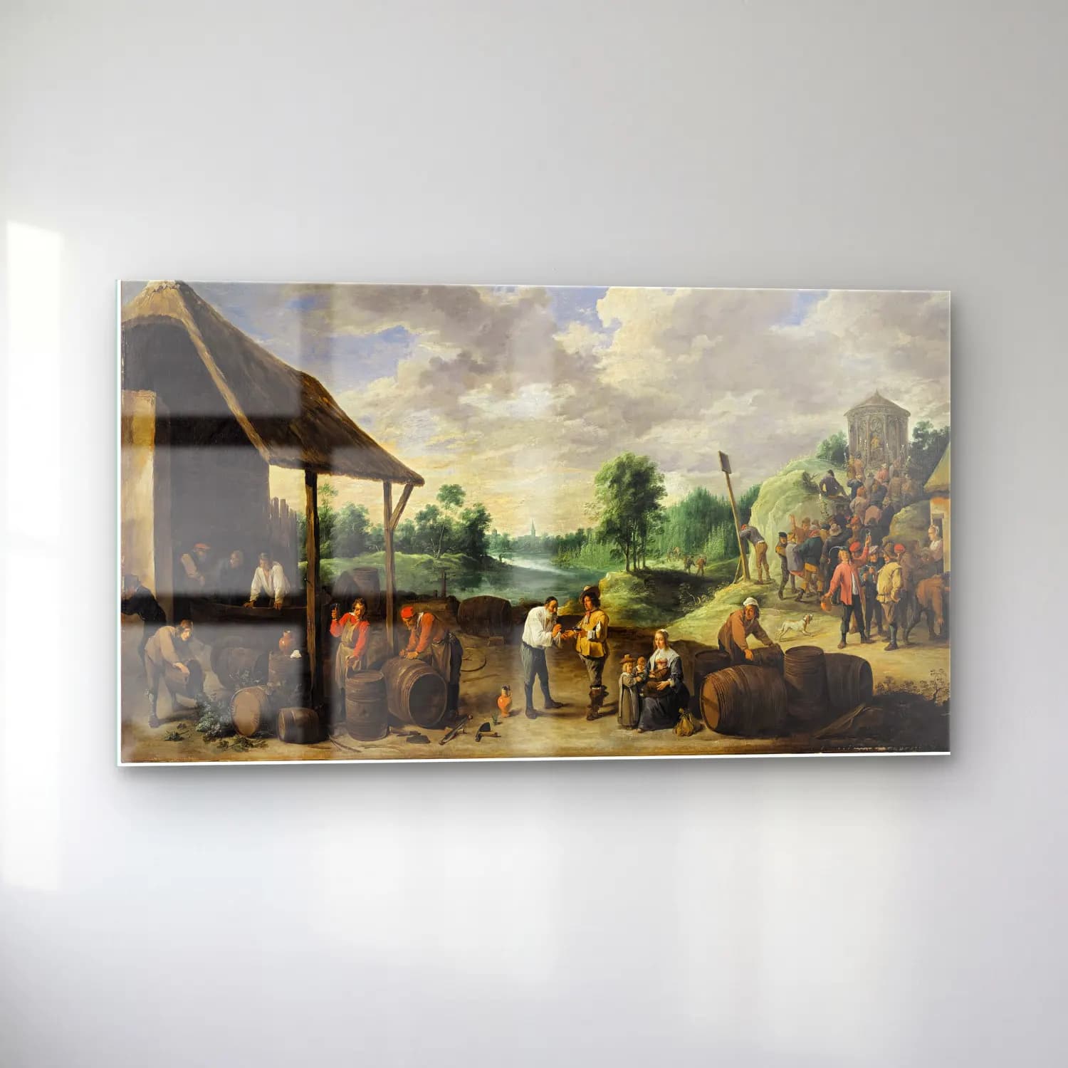 David Teniers The Younger – The Wine Harvest cam tablo — sol açıdan görünüm
