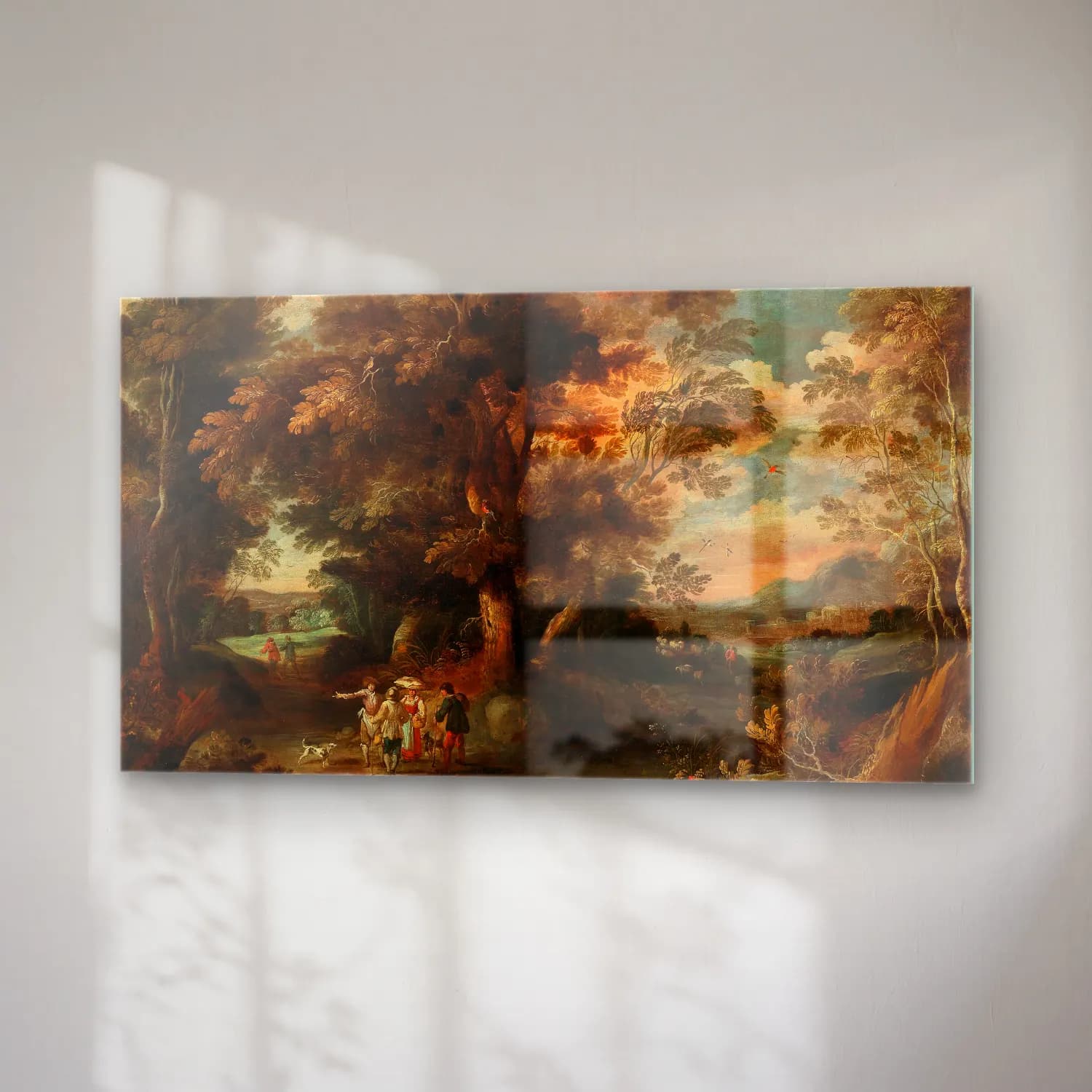 David Vinckboons – A wooded landscape with travellers cam tablo — sağ açıdan görünüm