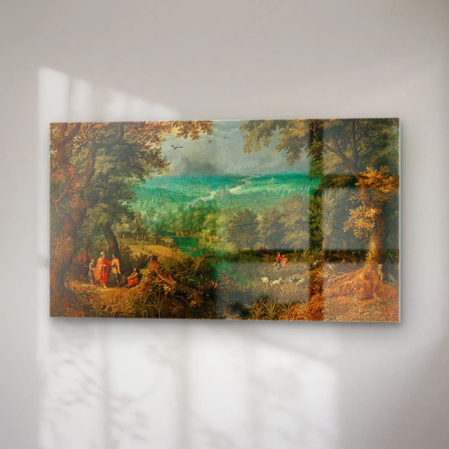 David Vinckboons – An extensive wooded landscape with biblical staffage cam tablo — sağ açıdan görünüm