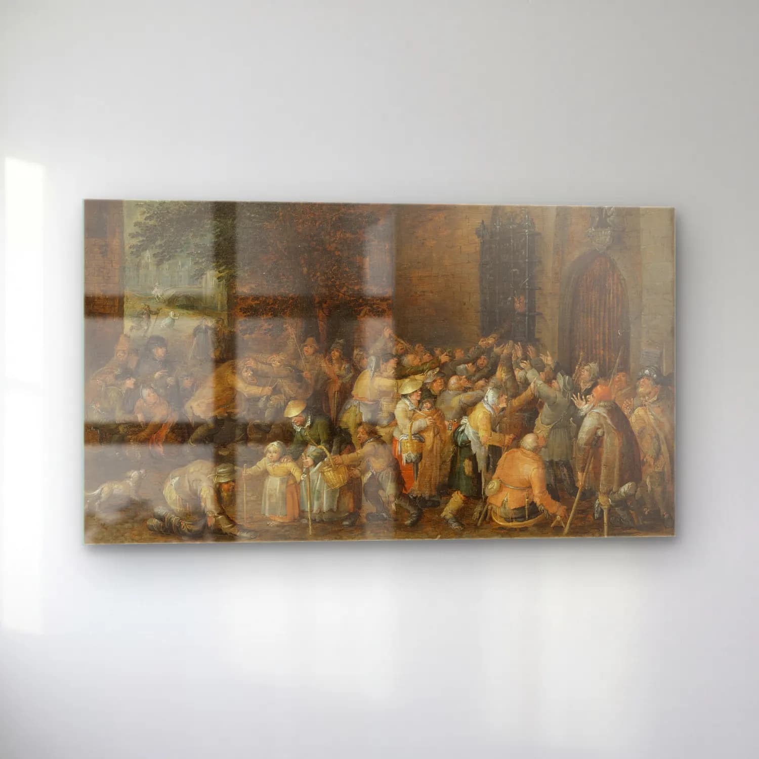 David Vinckboons – Distributing Alms cam tablo — sol açıdan görünüm