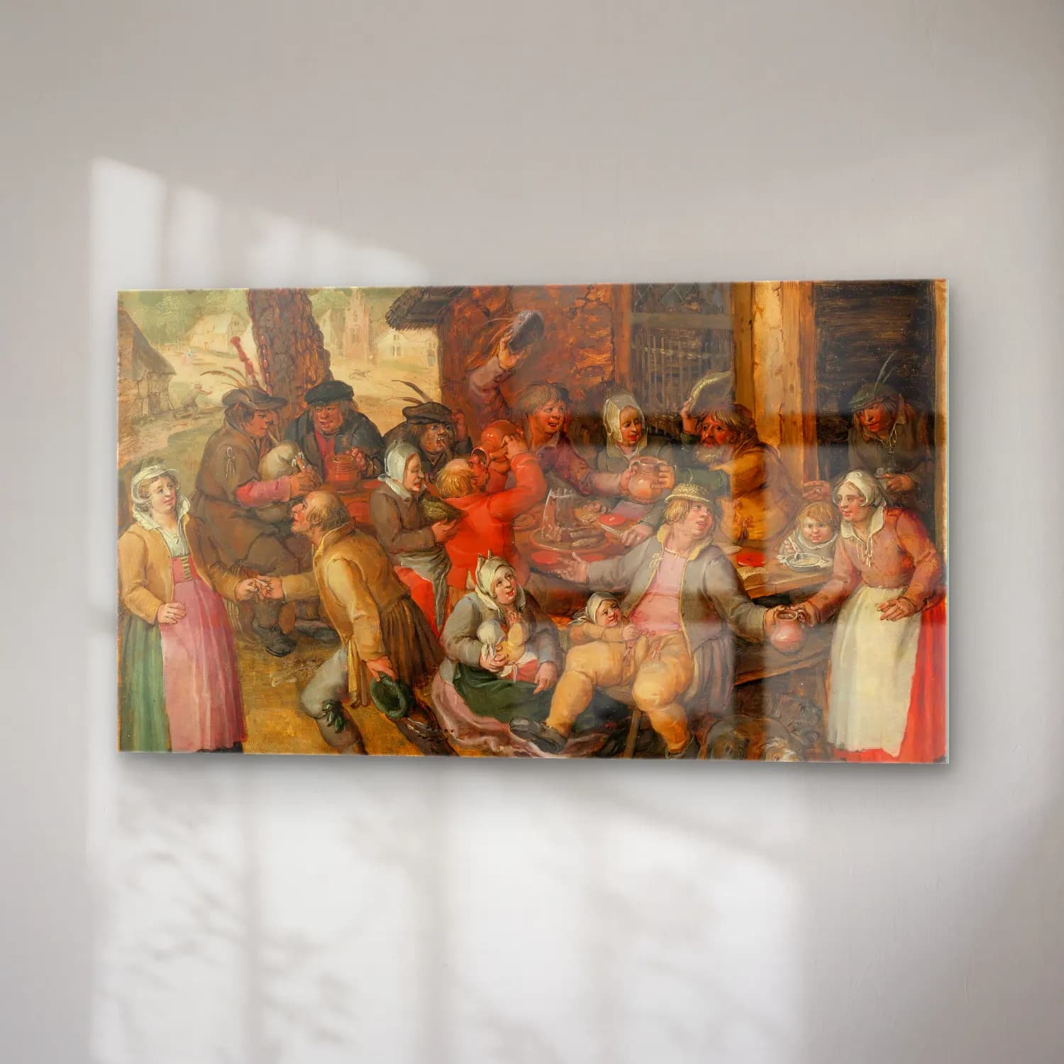 David Vinckboons – Peasant Feast cam tablo — sağ açıdan görünüm