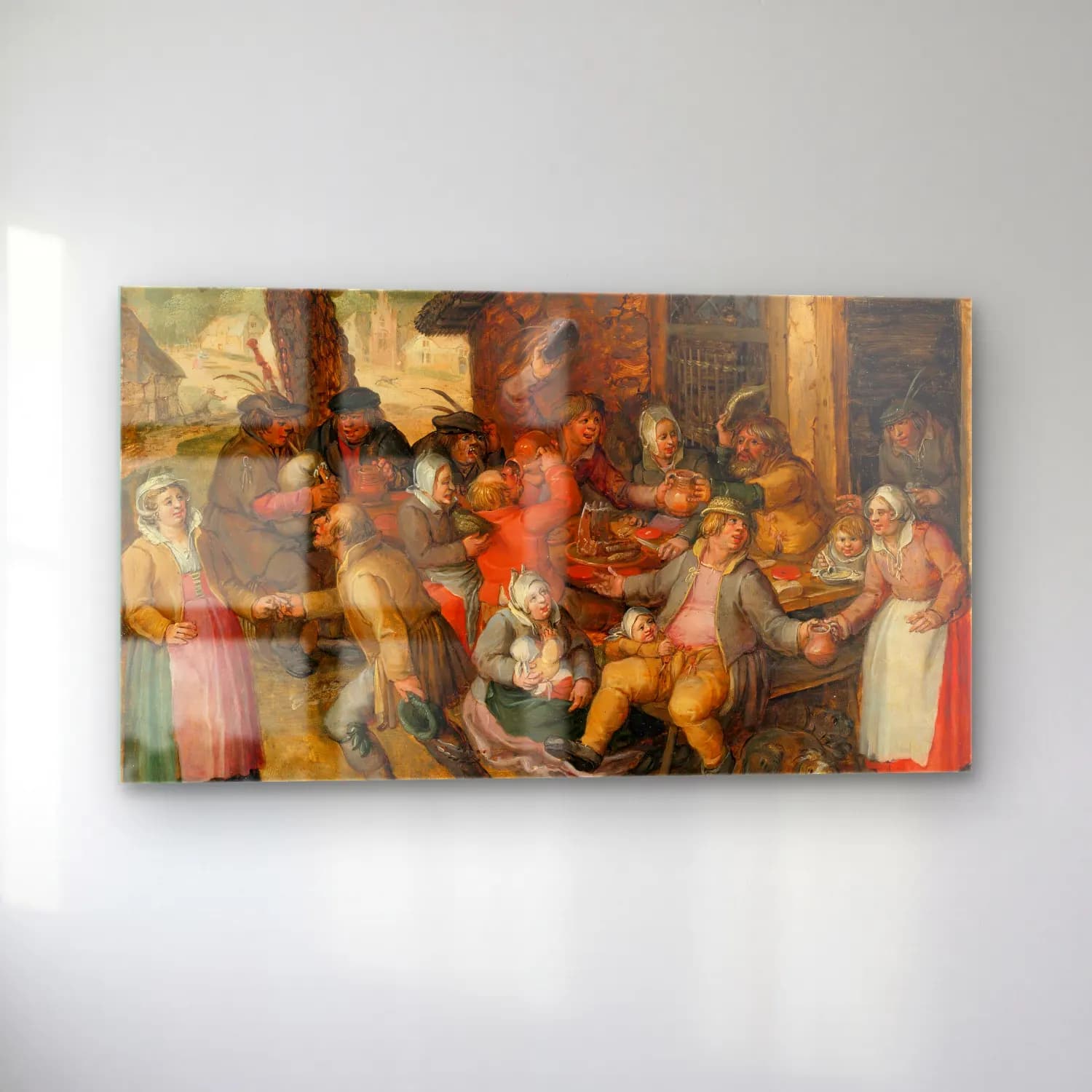 David Vinckboons – Peasant Feast cam tablo — sol açıdan görünüm
