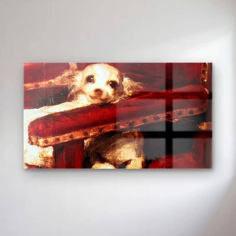 Empresyonist Köpek cam tablo — Empresyonist Köpek — empresyonist köpek