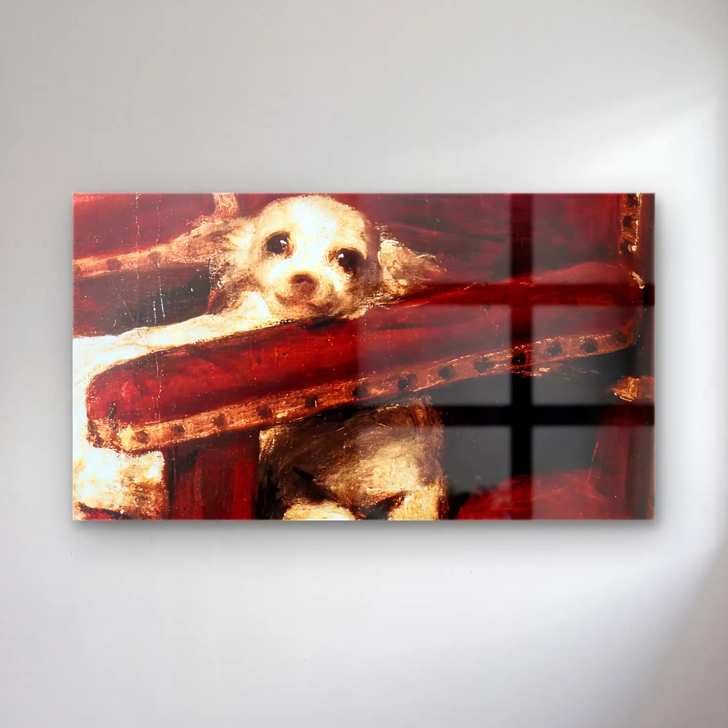 Empresyonist Köpek cam tablo — Empresyonist Köpek — empresyonist köpek