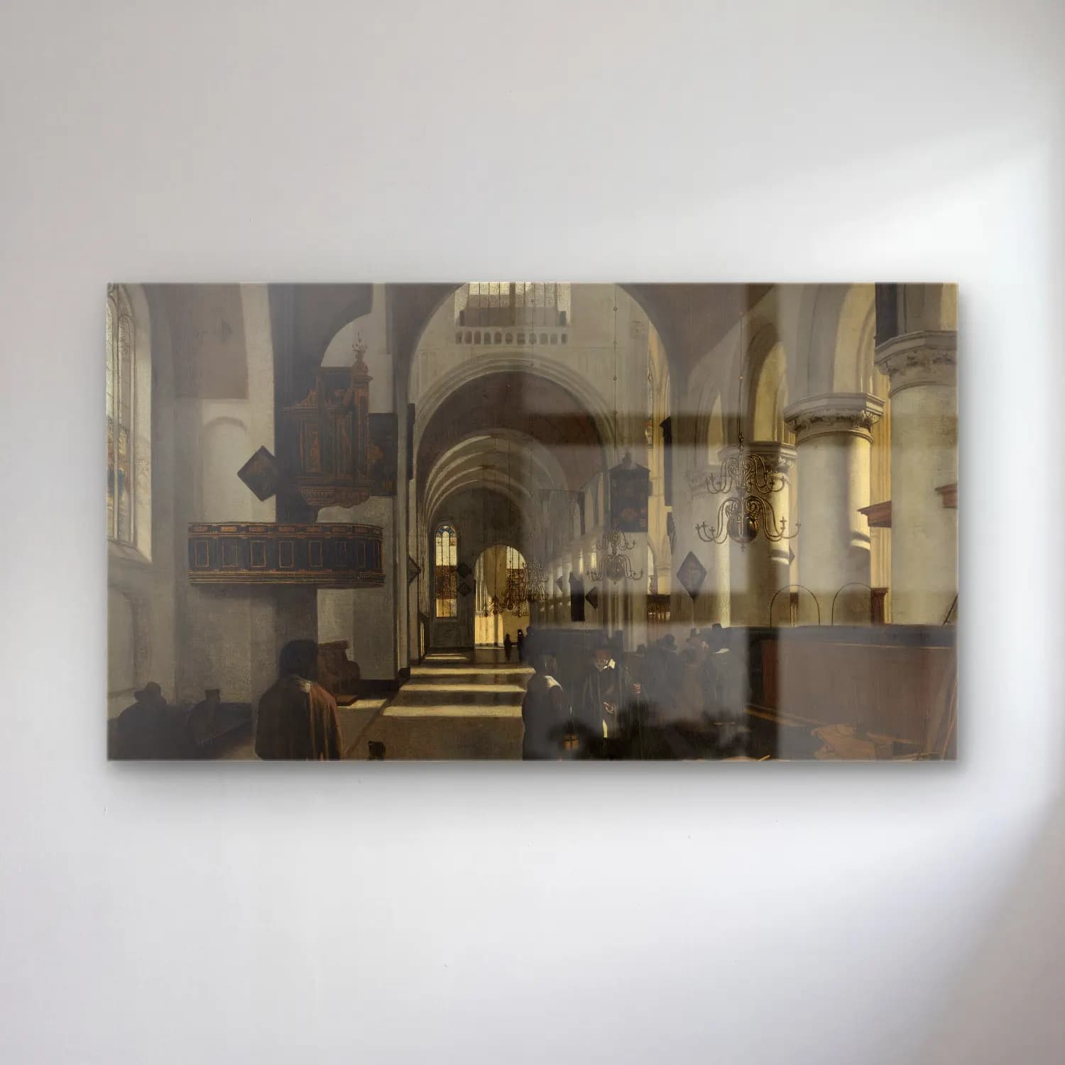Emanuel de Witte – Interior of a Church cam tablo — Emanuel de Witte – Interior of a Church — yağlı boya katedral