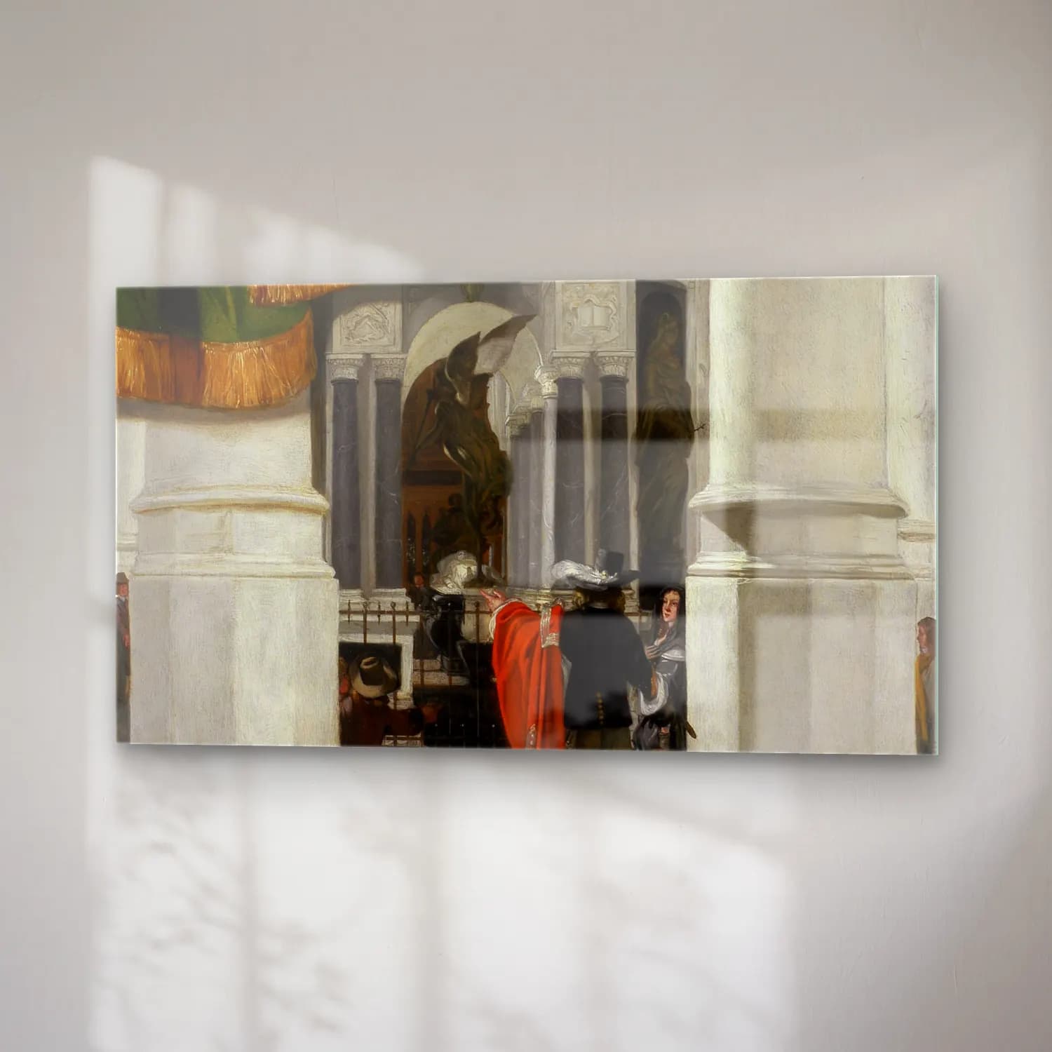 Emanuel de Witte – Interior of the Nieuwe Kerk in Delft with the Tomb of… cam tablo — sağ açıdan görünüm