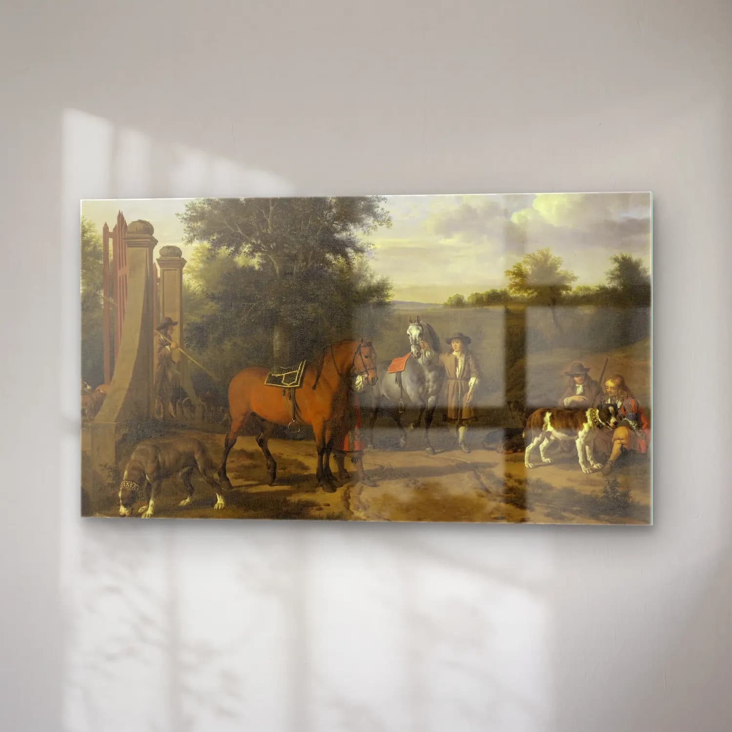 Esaias van de Velde – The Hunting Party cam tablo — sağ açıdan görünüm
