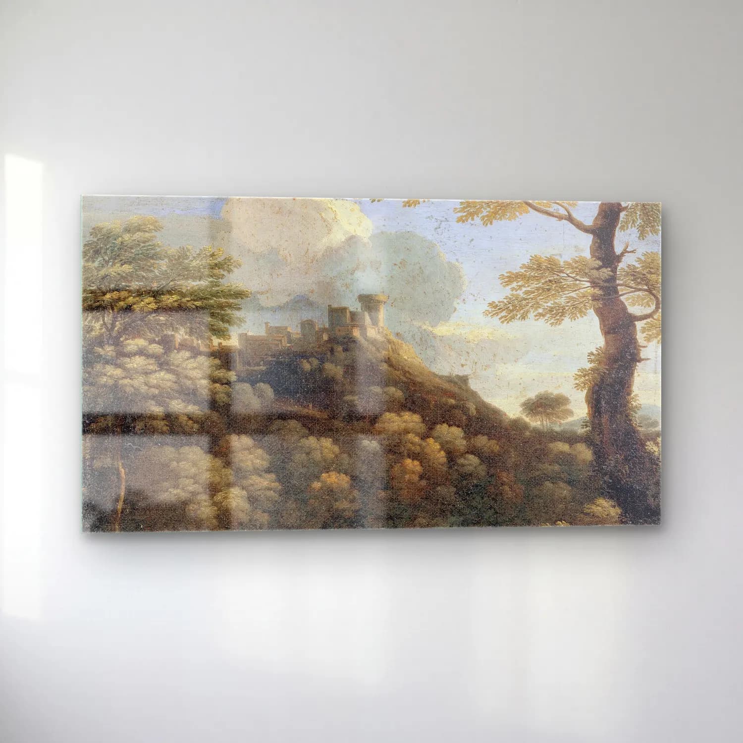Gaspard Dughet – A Castle in a Wood cam tablo — sol açıdan görünüm