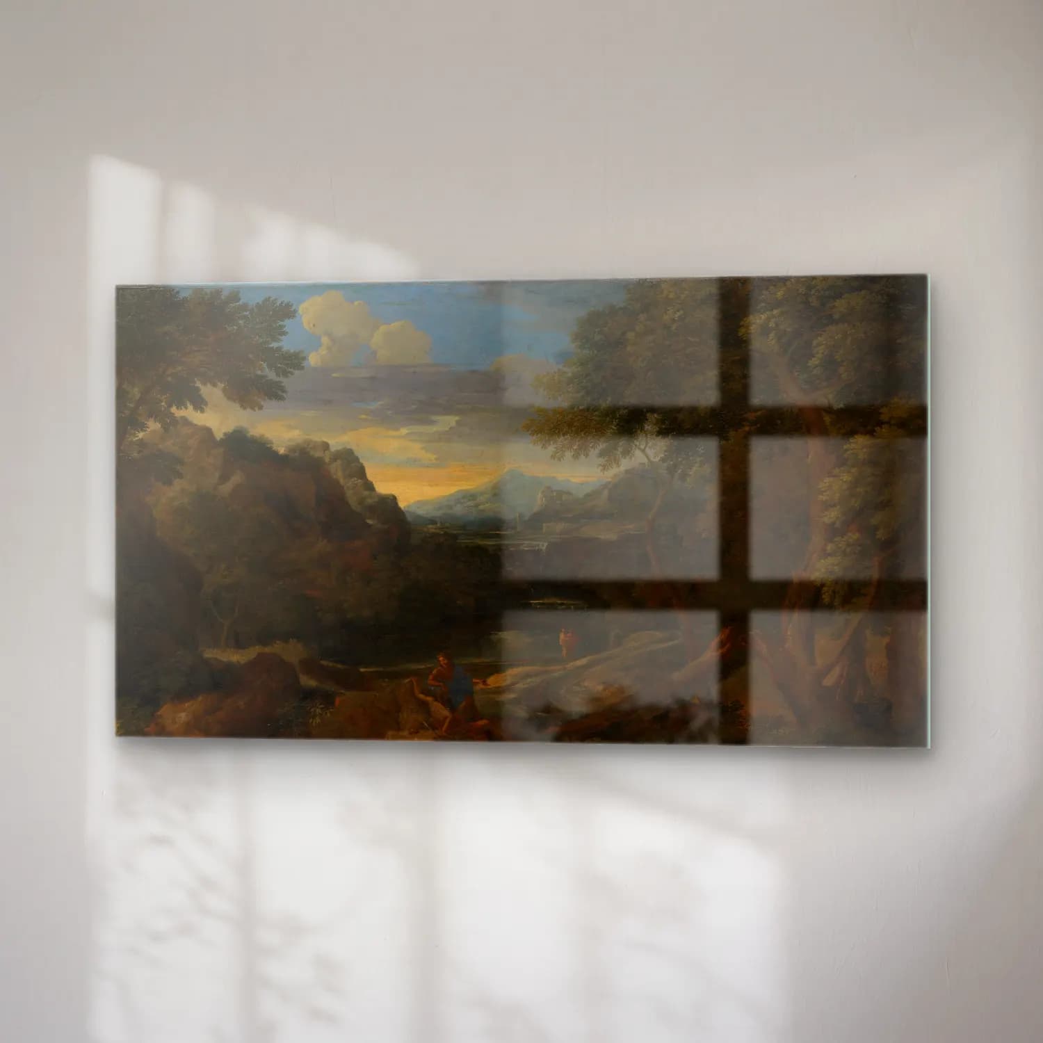 Gaspard Dughet – Imaginary Landscape cam tablo — sağ açıdan görünüm