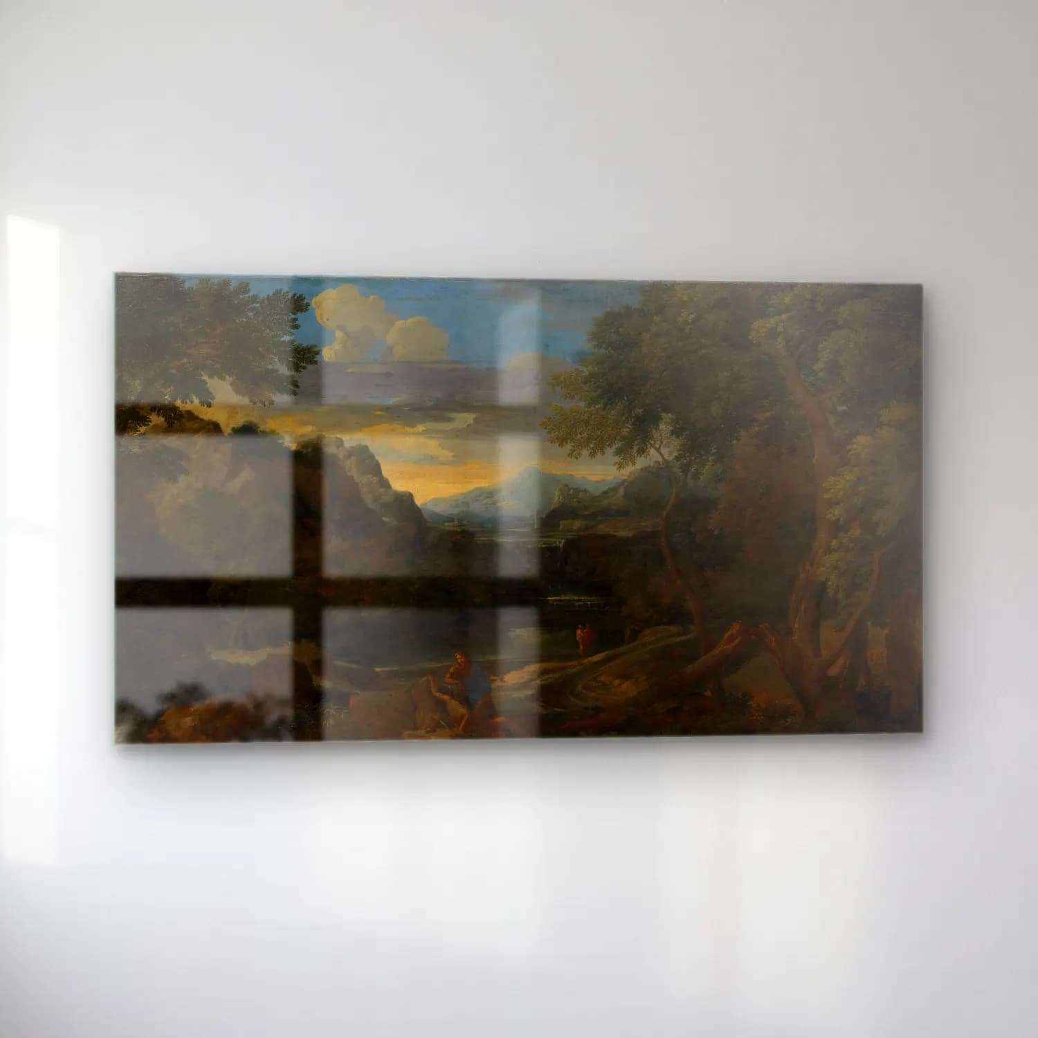 Gaspard Dughet – Imaginary Landscape cam tablo — sol açıdan görünüm
