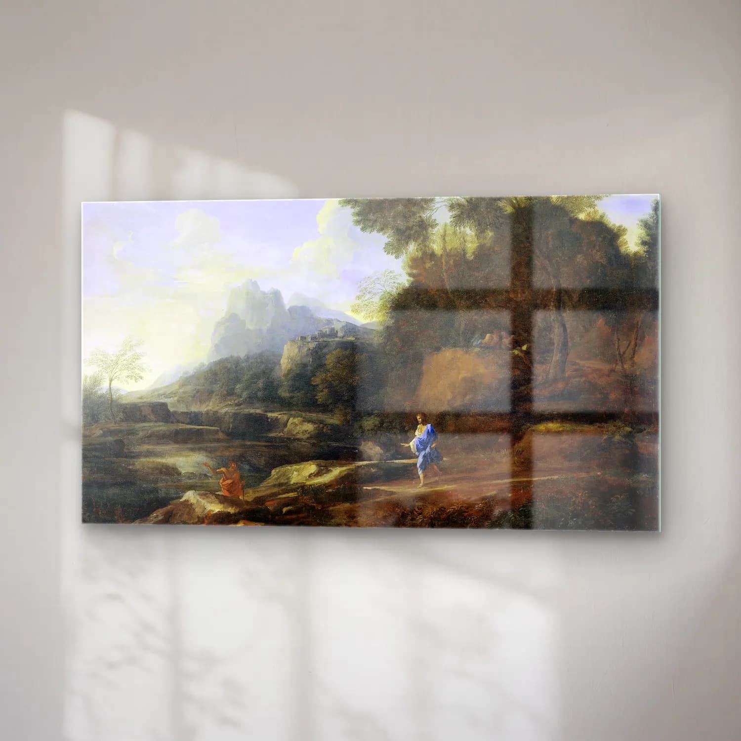 Gaspard Dughet – Italian Landscape cam tablo — sağ açıdan görünüm