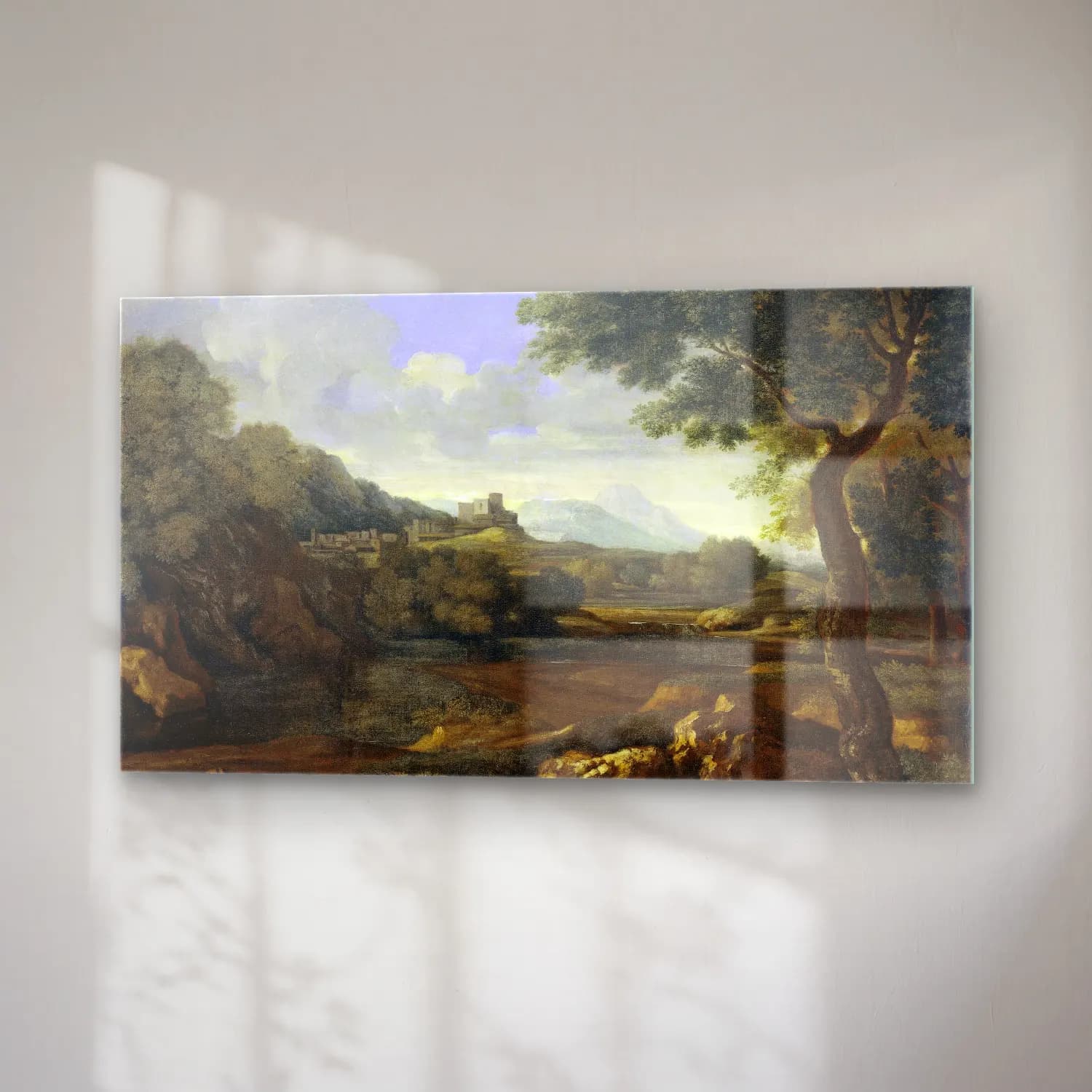 Gaspard Dughet – Landscape cam tablo — sağ açıdan görünüm