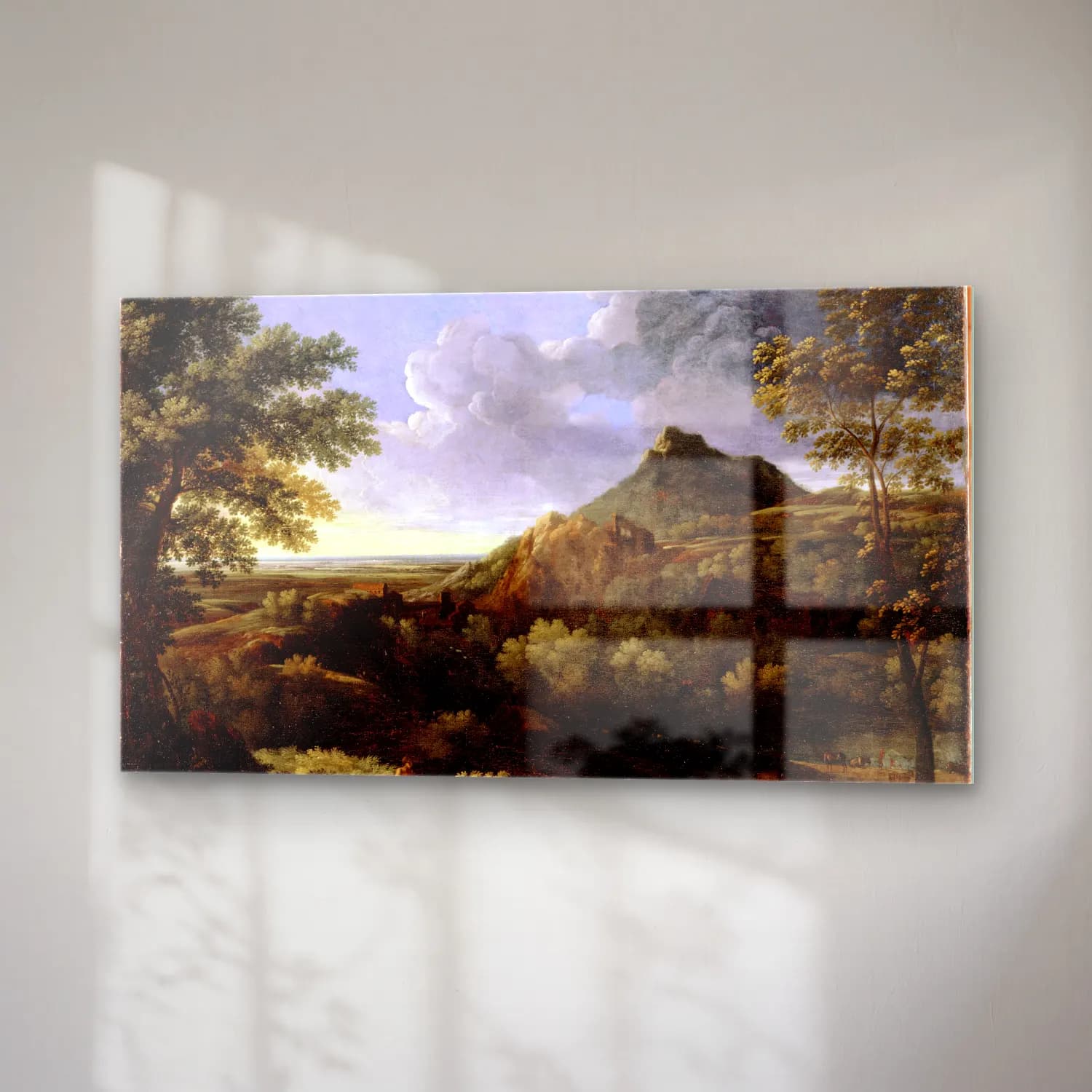 Gaspard Dughet – Landscape in the Roman Campagna cam tablo — sağ açıdan görünüm