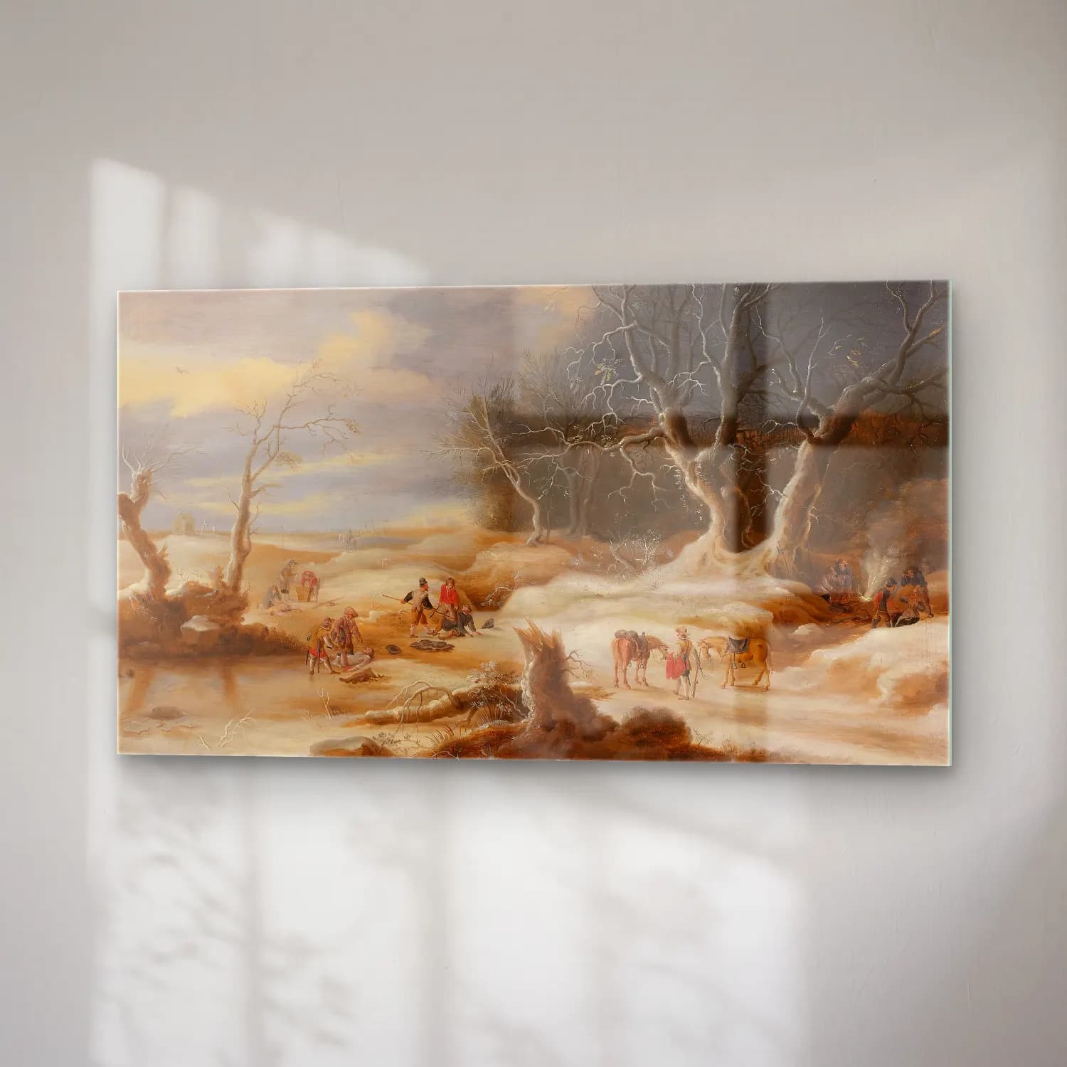 Gijsbrecht Leytens – Embuscade dans un paysage de neige cam tablo — sağ açıdan görünüm
