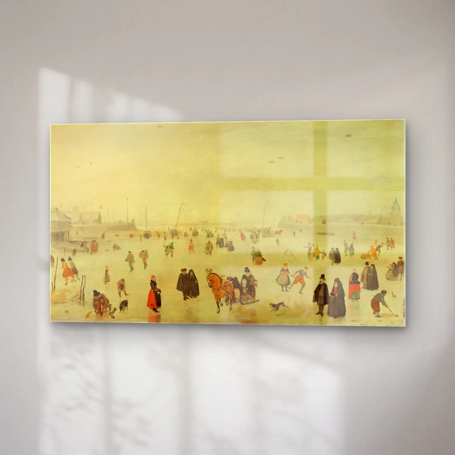 Hendrick Avercamp – A Scene on the Ice cam tablo — sağ açıdan görünüm