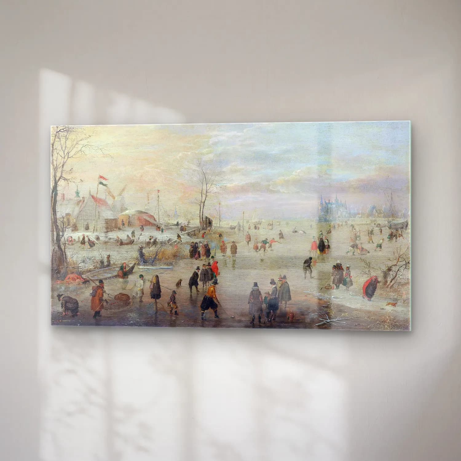 Hendrick Avercamp – Enjoying the Ice cam tablo — sağ açıdan görünüm