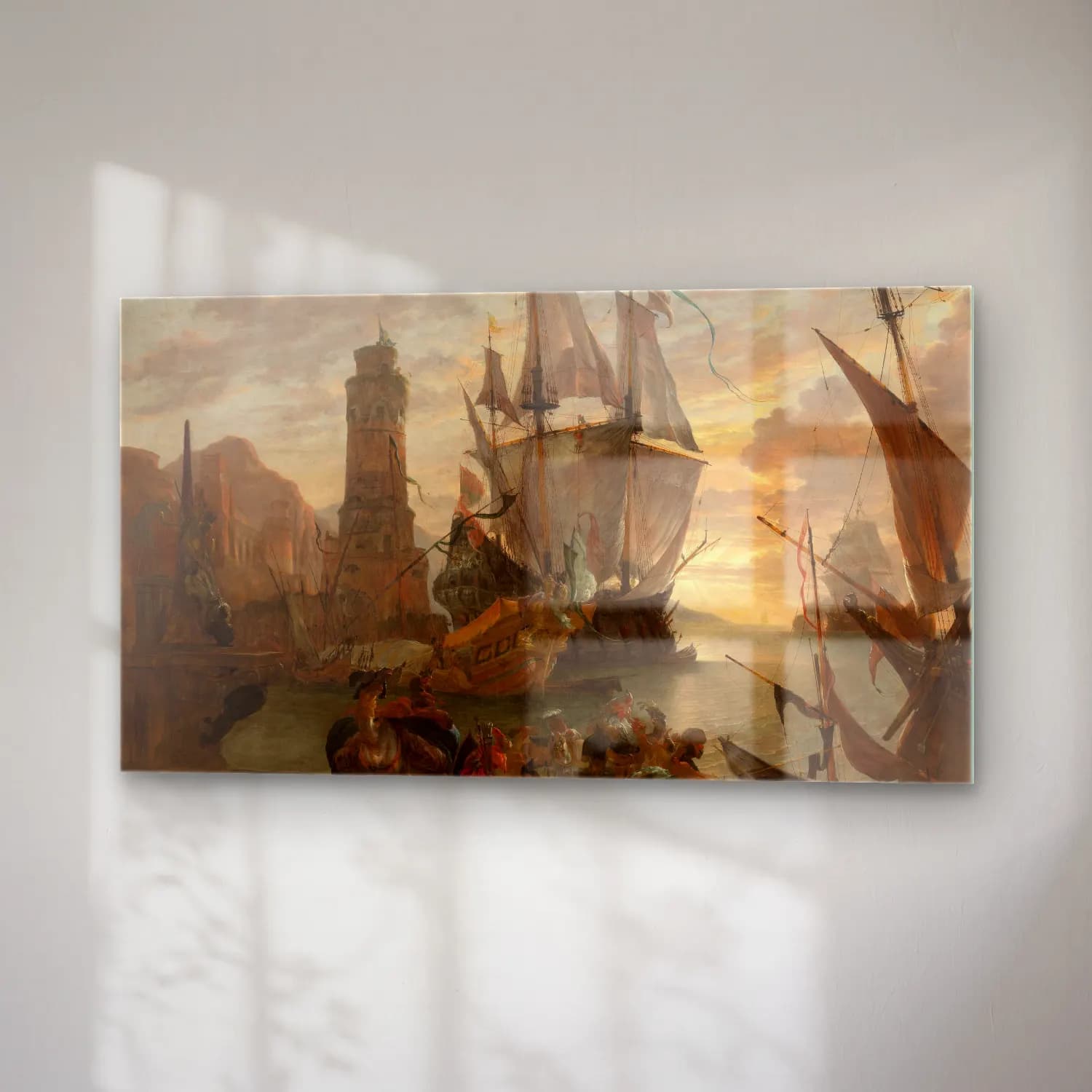 Hendrik van Minderhout – Eastern Seaport cam tablo — sağ açıdan görünüm