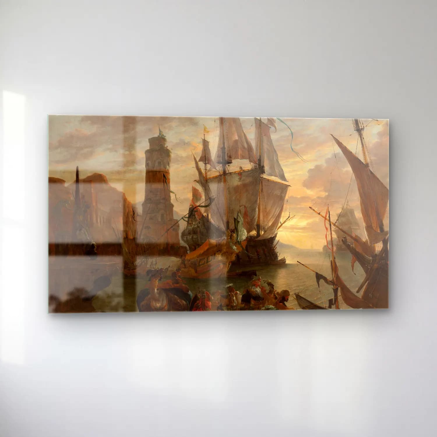 Hendrik van Minderhout – Eastern Seaport cam tablo — sol açıdan görünüm