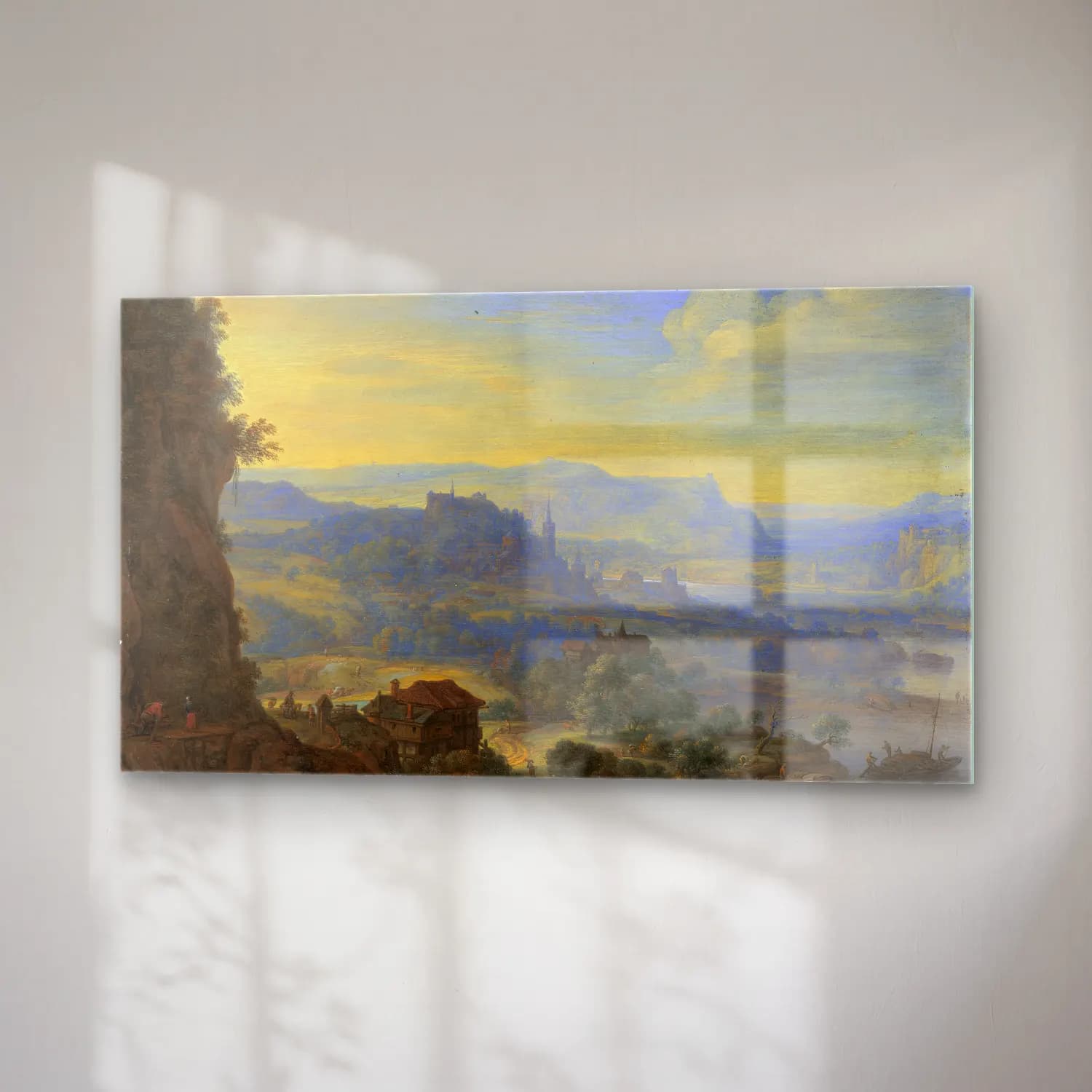 Herman Saftleven – Imaginary River Landscape cam tablo — sağ açıdan görünüm