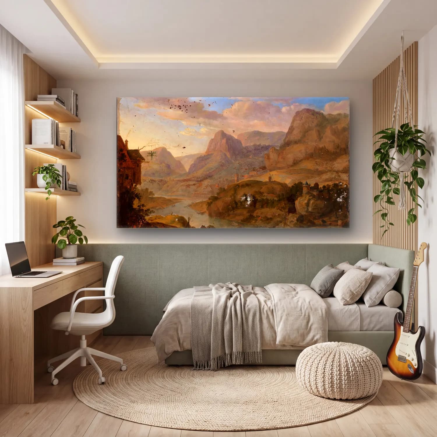 Herman Saftleven – Landscape cam tablo — genç odasında