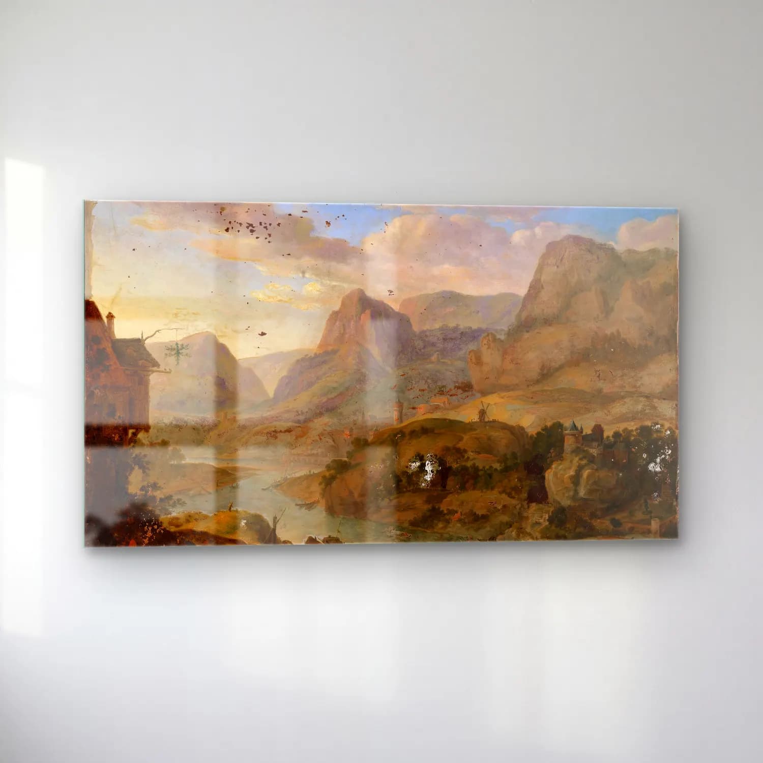Herman Saftleven – Landscape cam tablo — sol açıdan görünüm